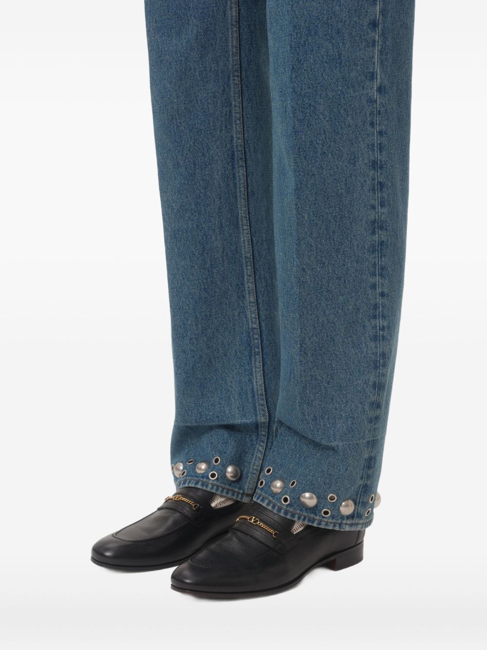 Valentino Garavani Vlogo Signature Kid Moccasin Valentino Garavani