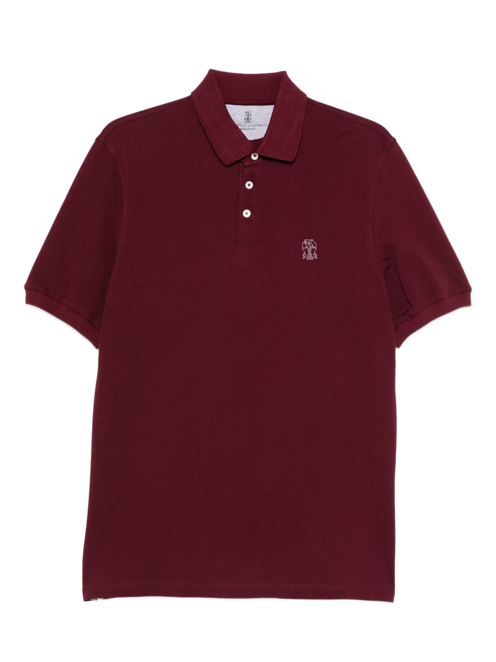 Brunello Cucinelli Embroidered cotton polo shirt Brunello Cucinelli