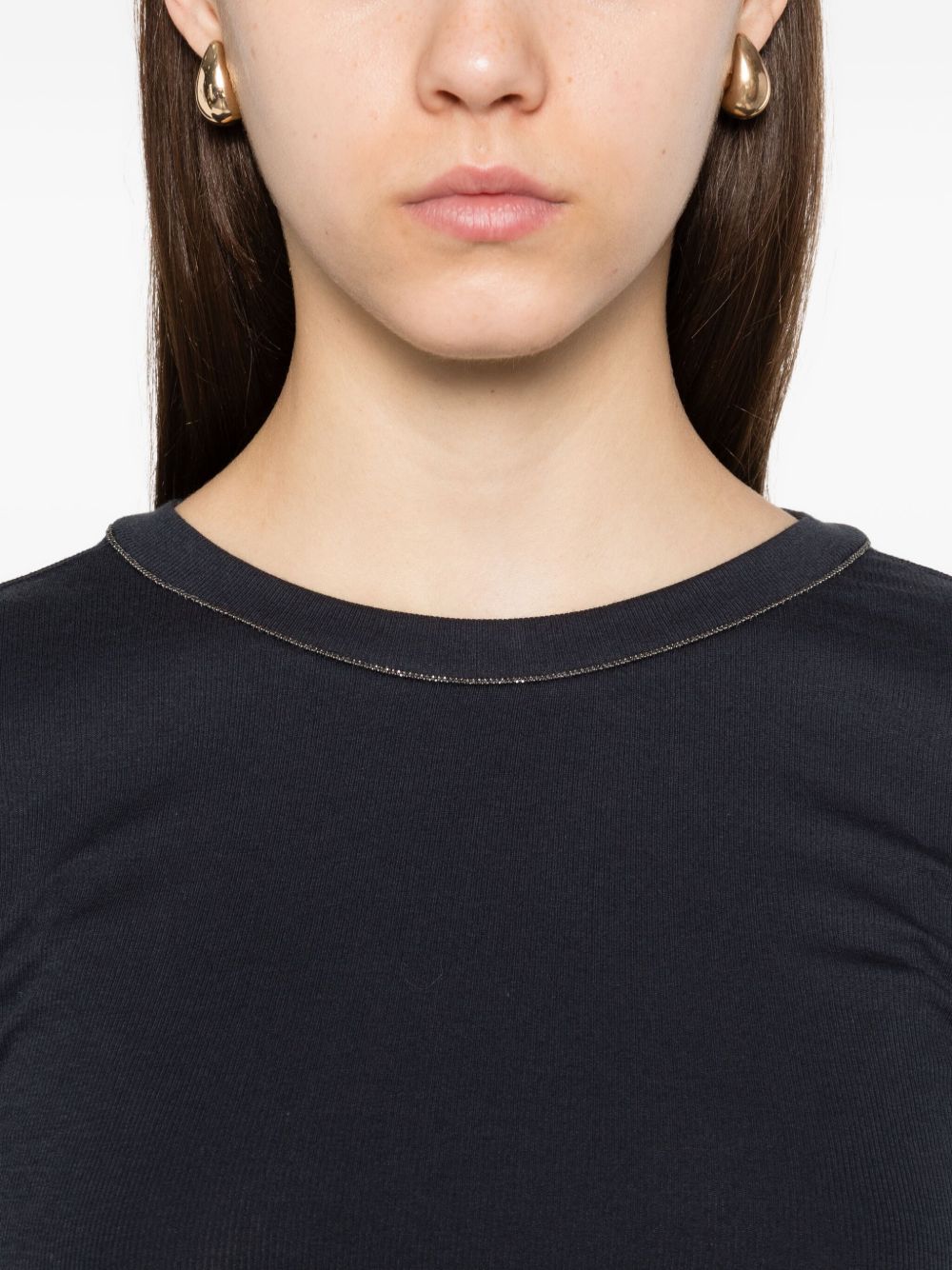 Brunello Cucinelli Monili chain cotton jumper Brunello Cucinelli