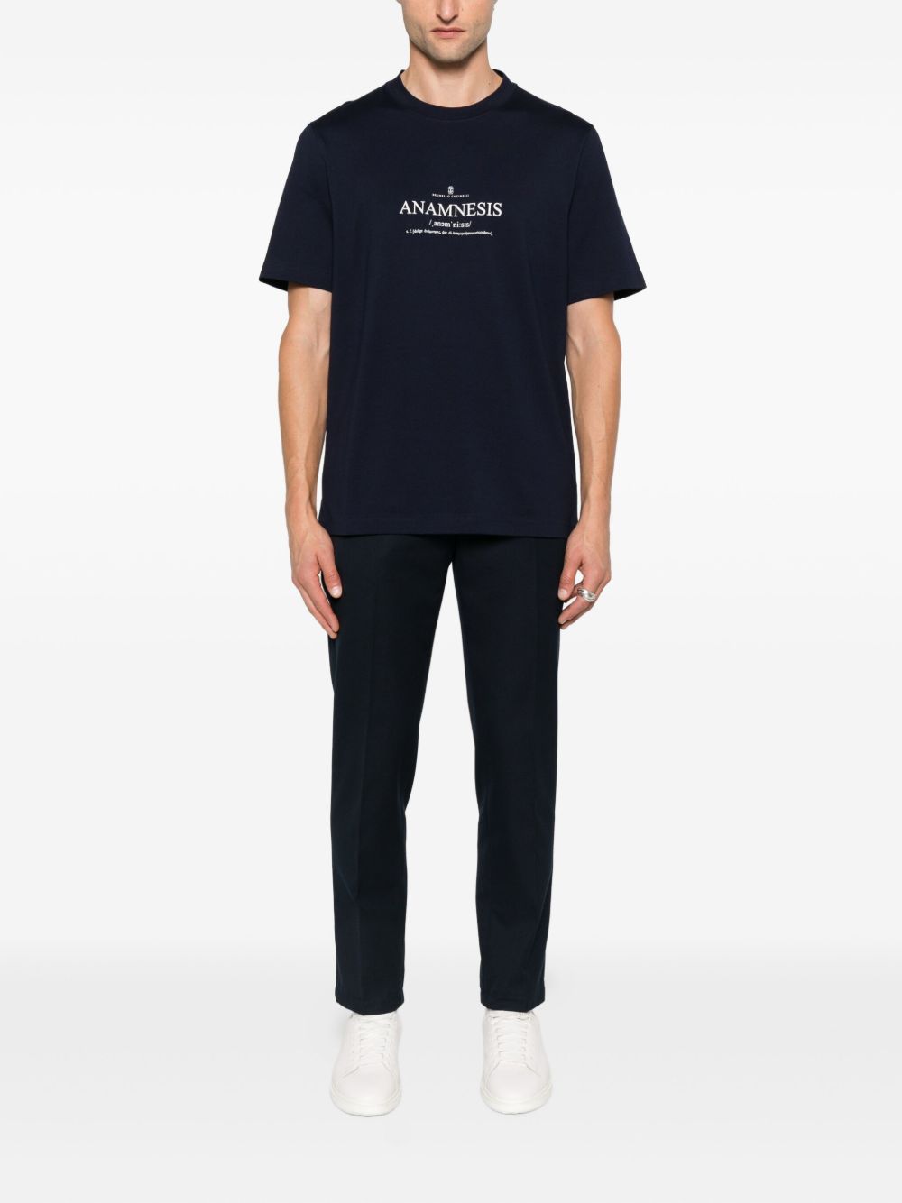 Brunello Cucinelli T-shirts and Polos Blue Brunello Cucinelli
