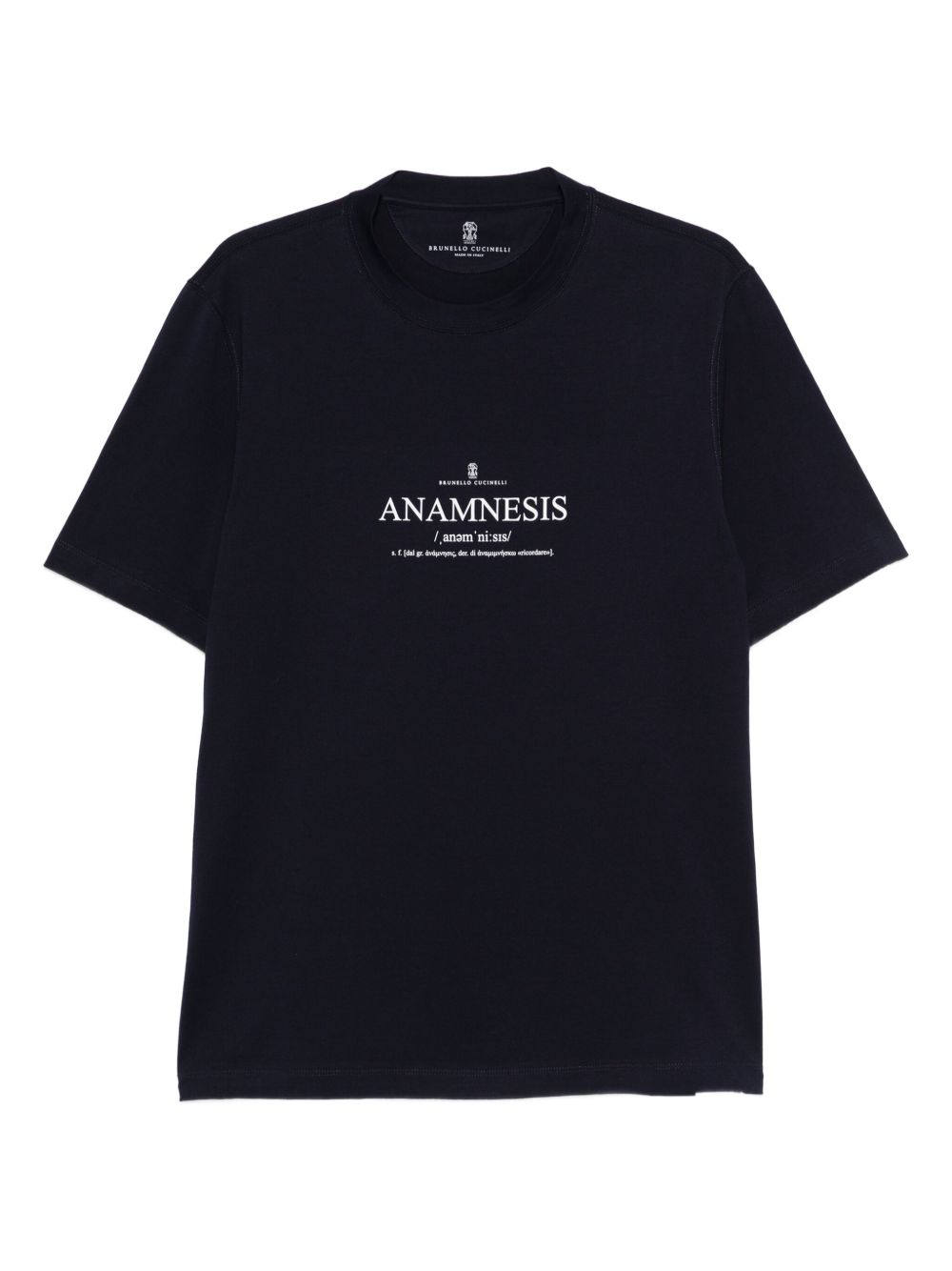 Brunello Cucinelli Cotton jersey crew-neck T-shirt with print Brunello Cucinelli