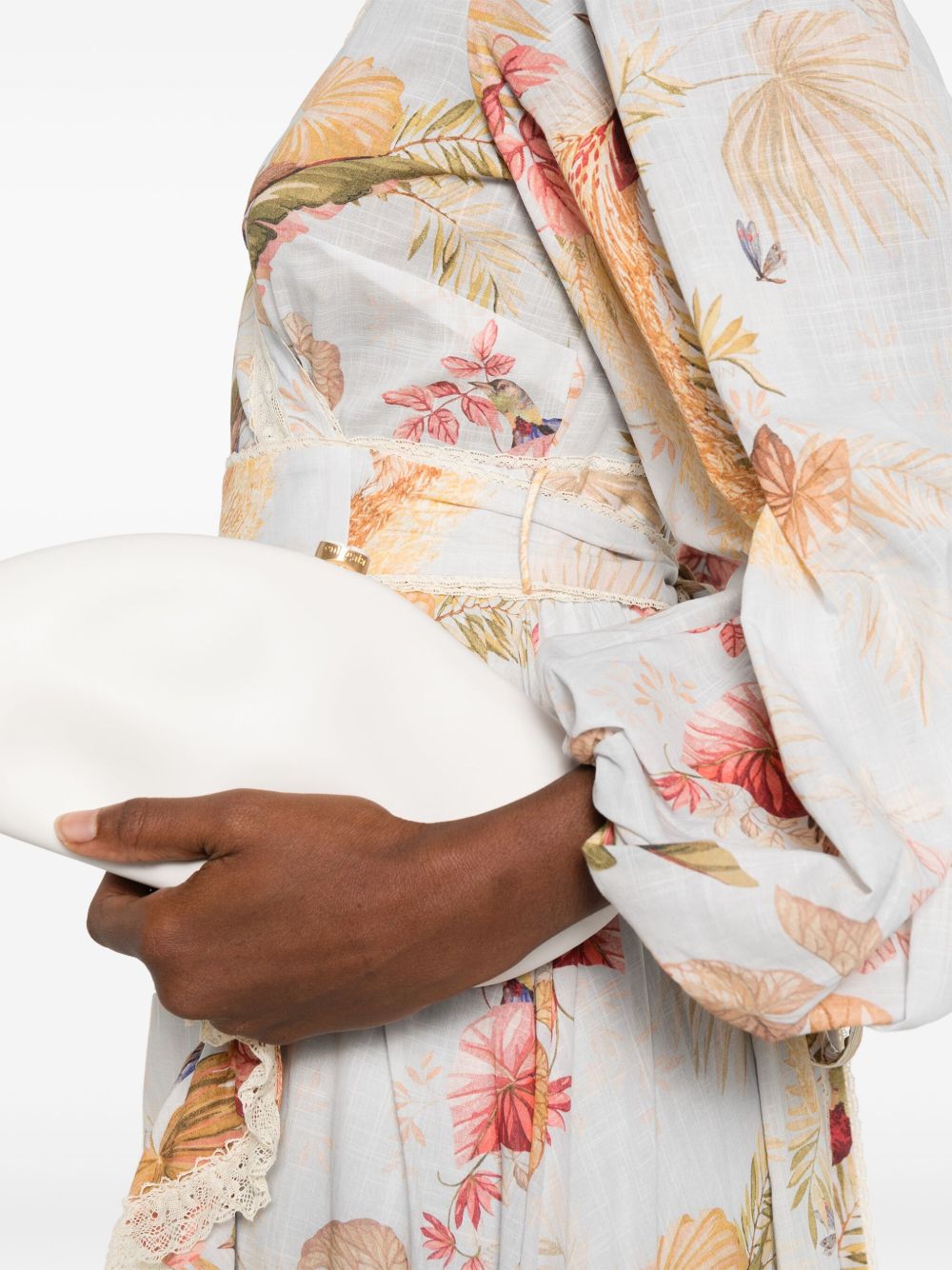 Zimmermann Ascension Ruffled Midi Dress Zimmermann