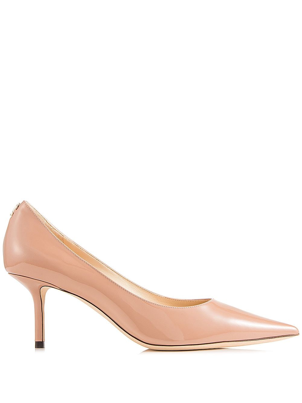 Jimmy Choo Love 65 Ballet-Patent-Leather Pumps with JC Emblem Jimmy Choo