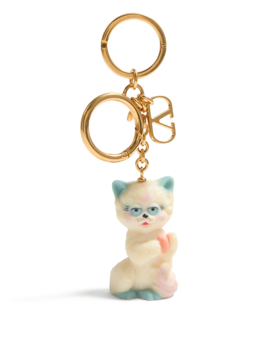 Valentino Garavani Le Chat De La Maison Nylon Keychain Bag Charm Valentino Garavani