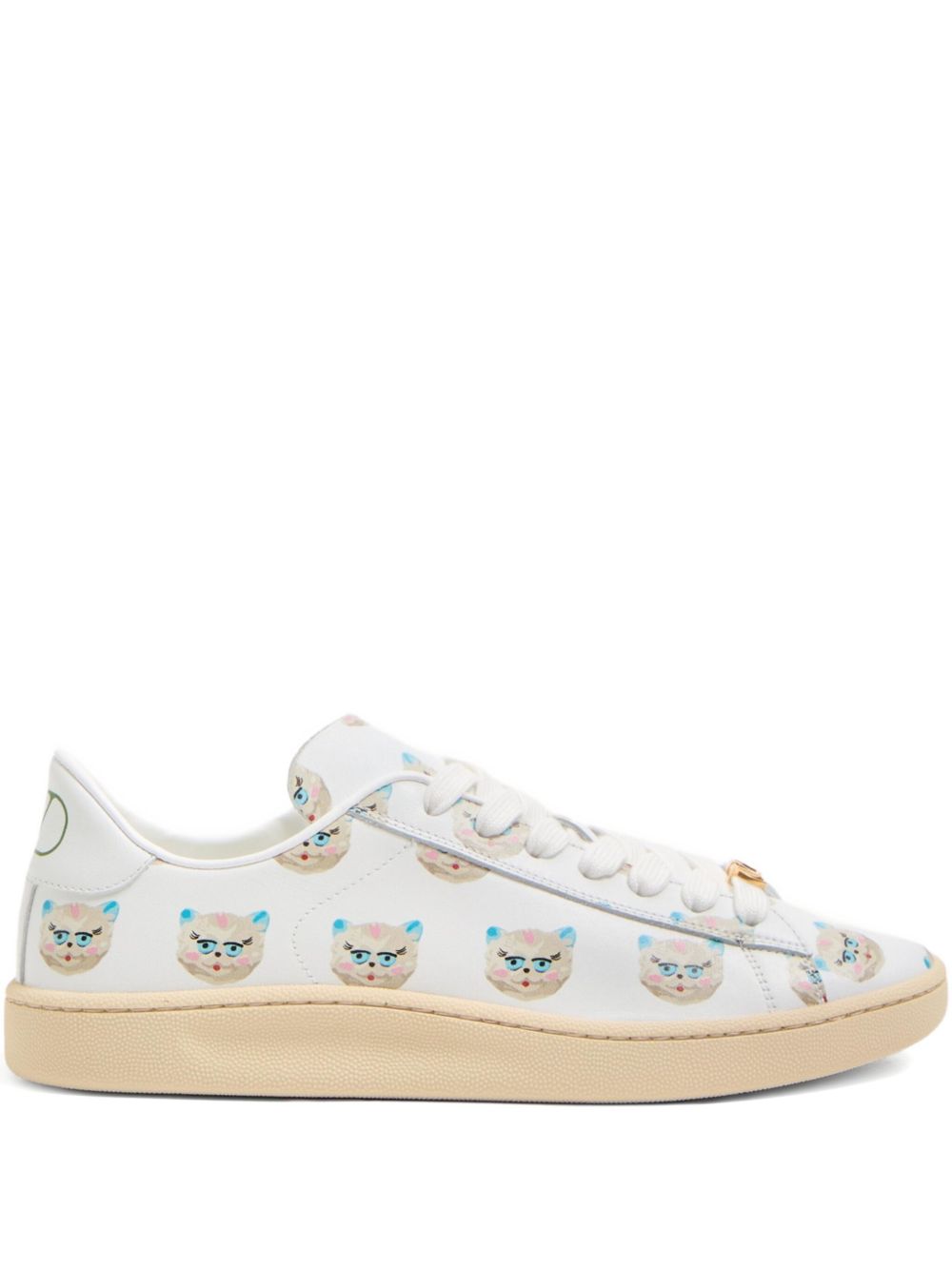 Valentino Garavani Le Chat De La Maison Royco Sneaker In Nappa Calfskin Valentino Garavani