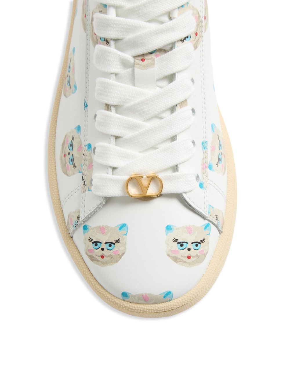Valentino Garavani Le Chat De La Maison Royco Sneaker In Nappa Calfskin Valentino Garavani