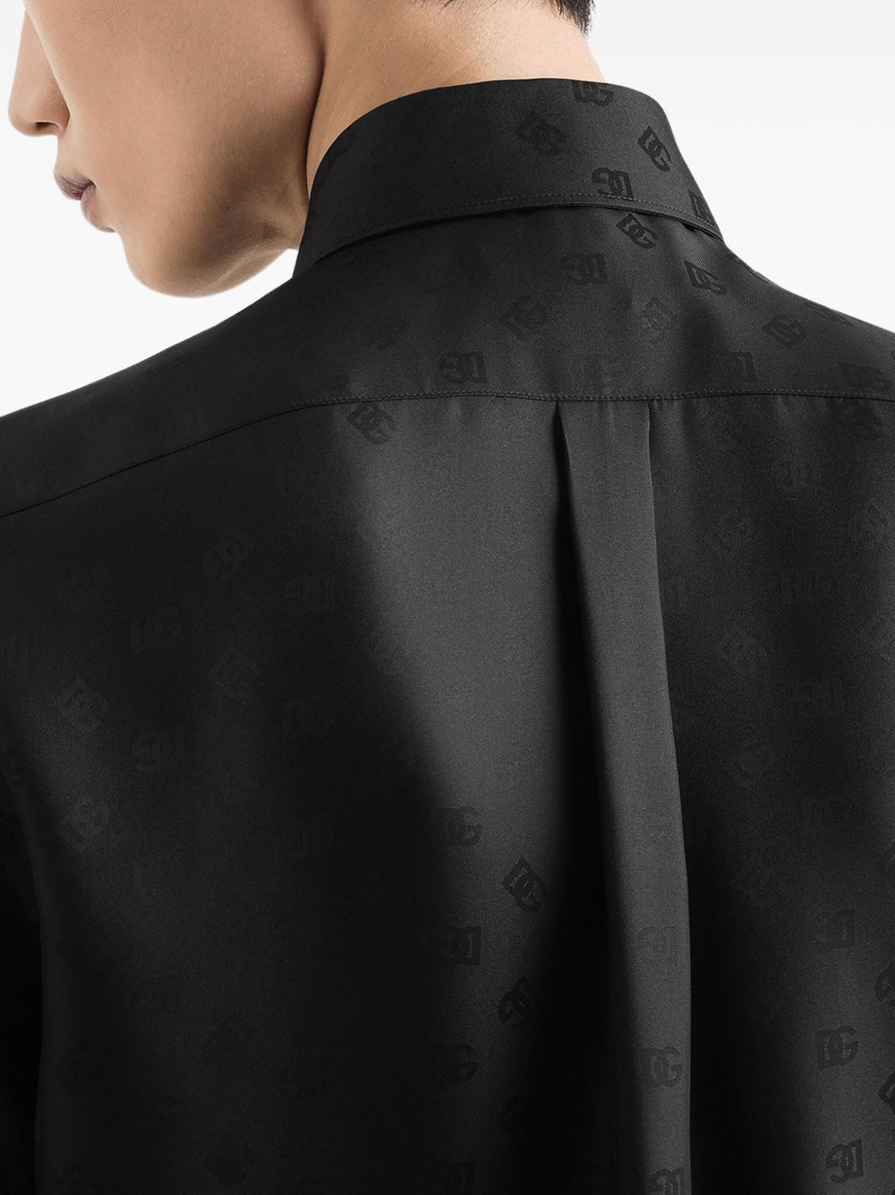 Dolce & Gabbana DG logo martini jacquard shirt Dolce & Gabbana