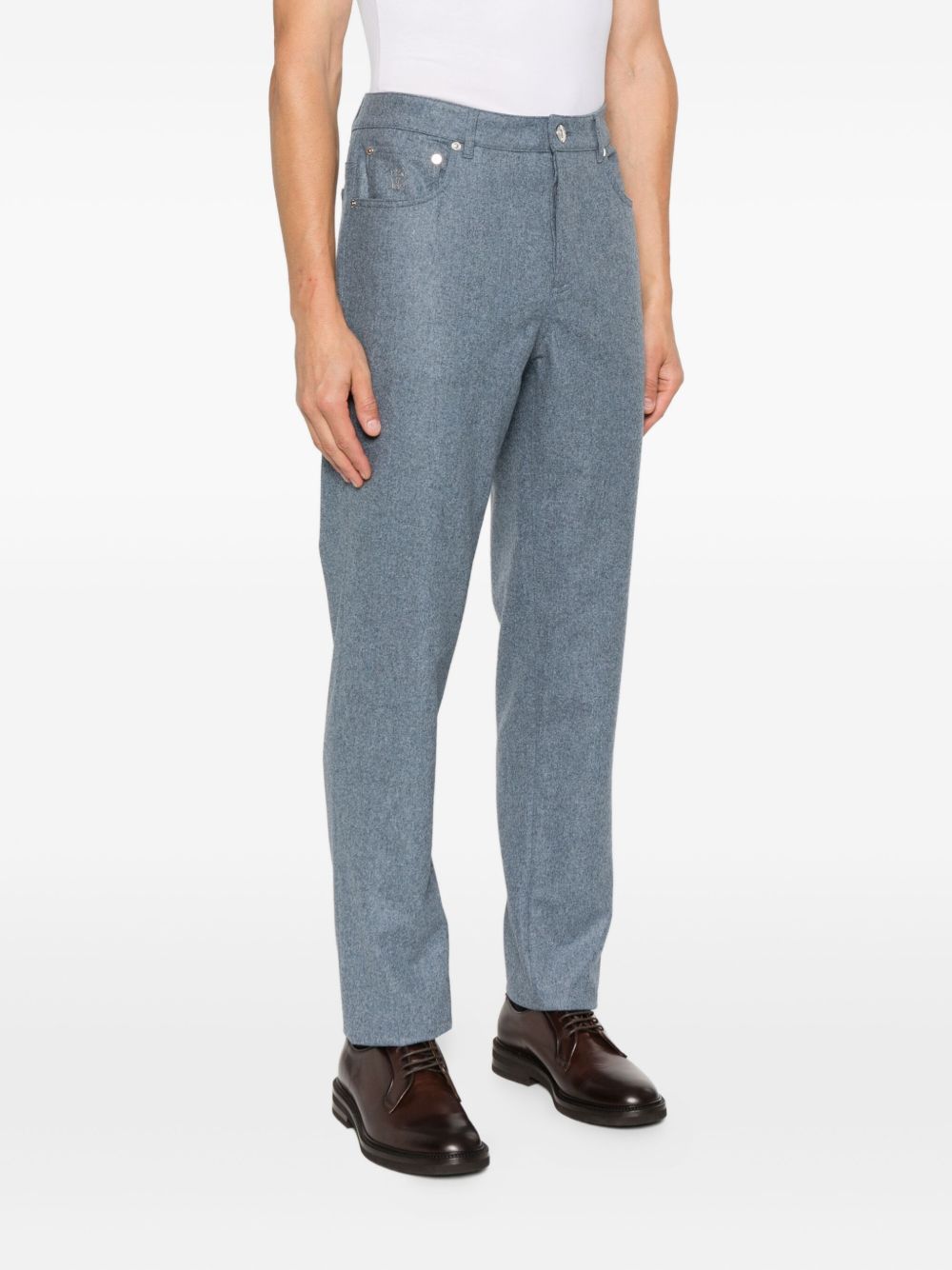 Brunello Cucinelli Trousers Clear Blue Brunello Cucinelli