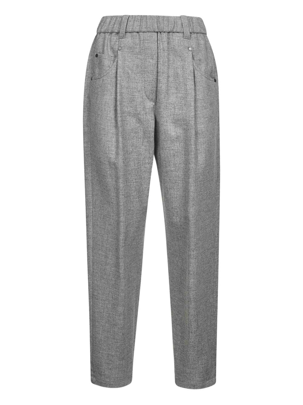 Brunello Cucinelli Elasticated-waistband pleated trousers Brunello Cucinelli