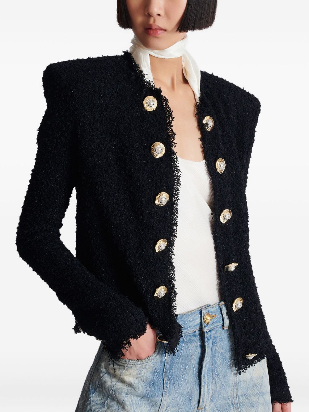 Balmain Edge-to-edge tweed jacket Balmain