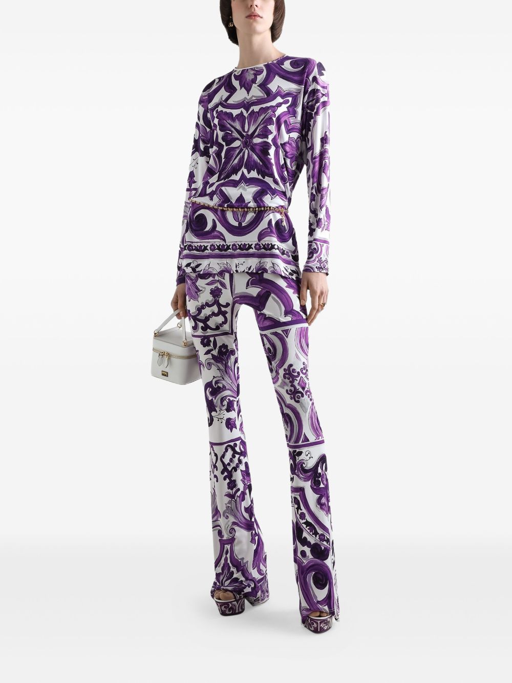 Dolce & Gabbana Maiolica print trousers Dolce & Gabbana