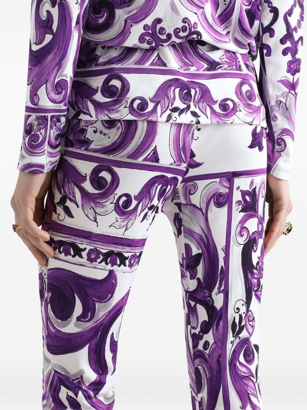 Dolce & Gabbana Maiolica print trousers Dolce & Gabbana