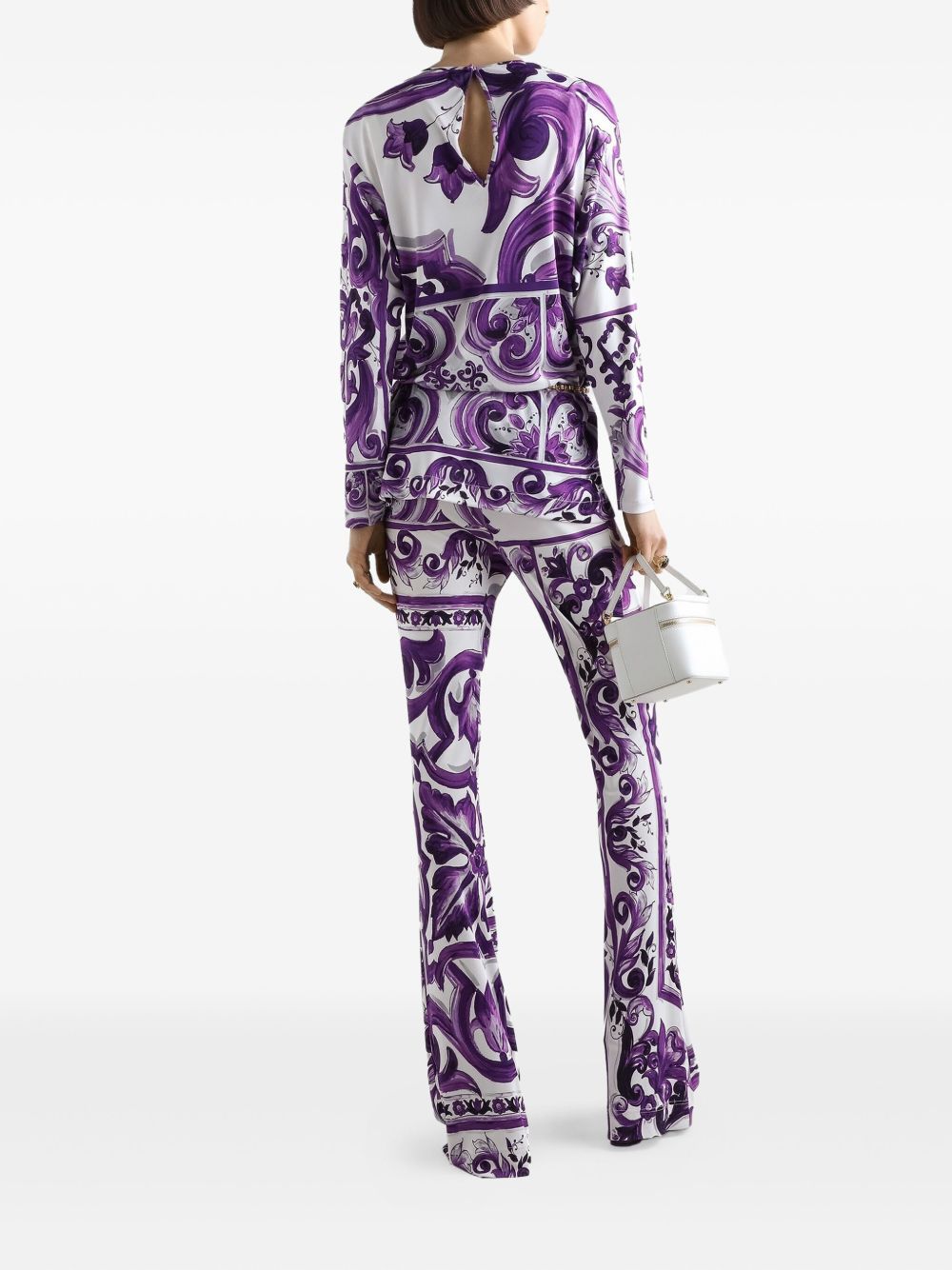 Dolce & Gabbana Maiolica print trousers Dolce & Gabbana