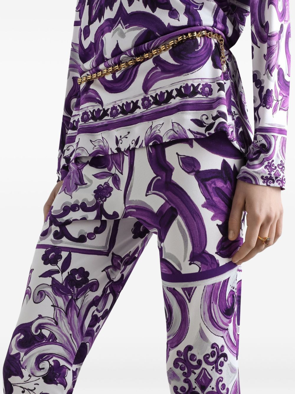 Dolce & Gabbana Maiolica print trousers Dolce & Gabbana