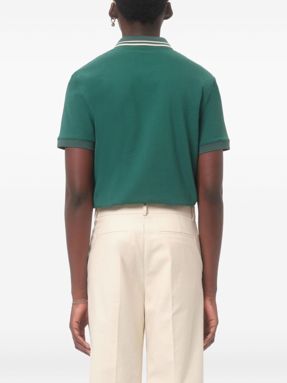 Valentino Cotton Pique Polo Shirt With Vlogo Patch Valentino