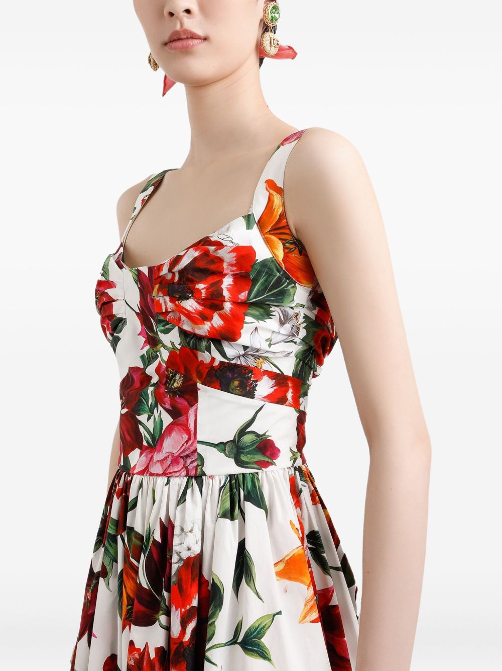 Dolce & Gabbana floral-print Midi Dress Dolce & Gabbana