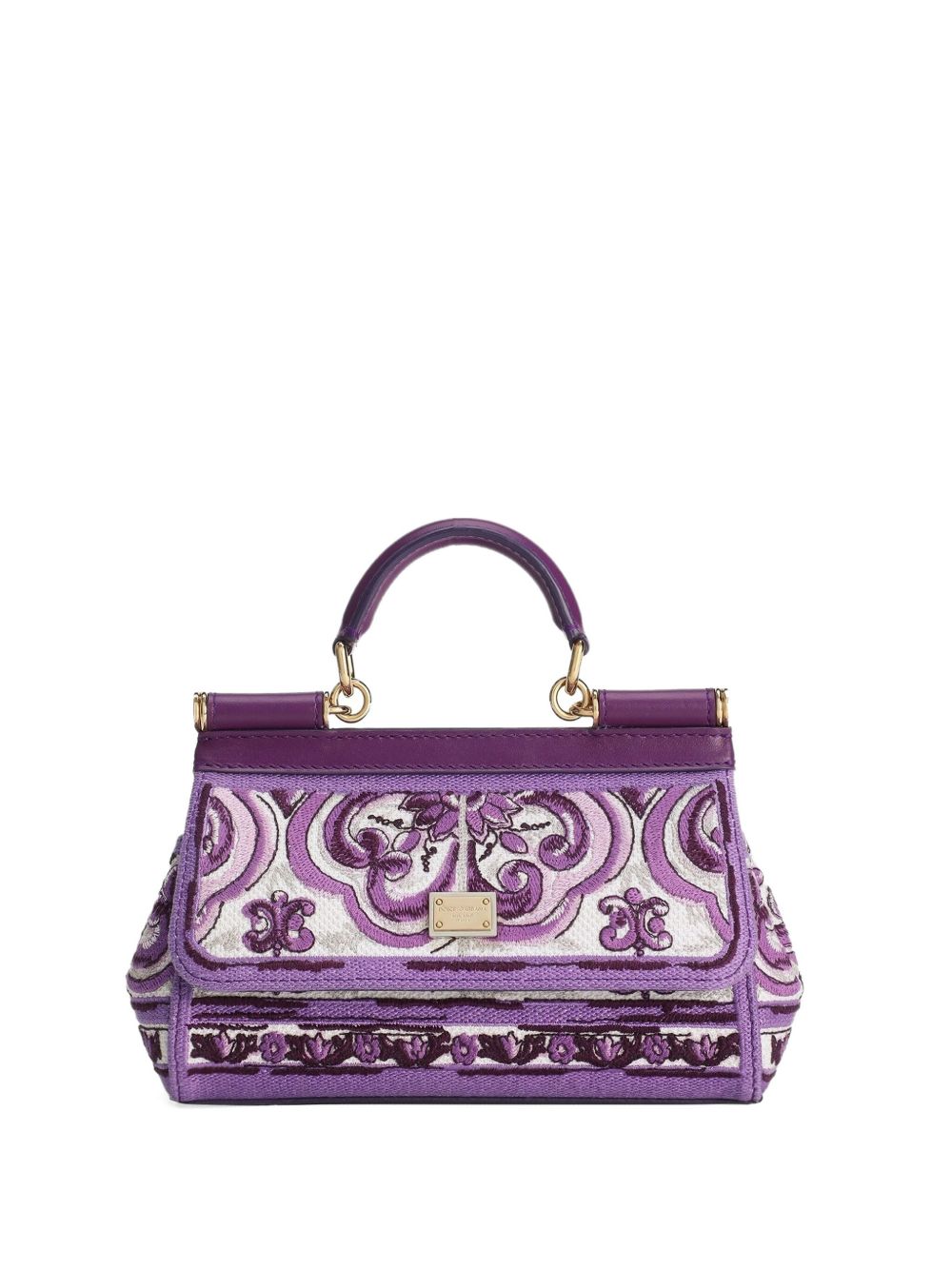 Dolce & Gabbana Small Sicily handbag with Maiolica embroidery Dolce & Gabbana