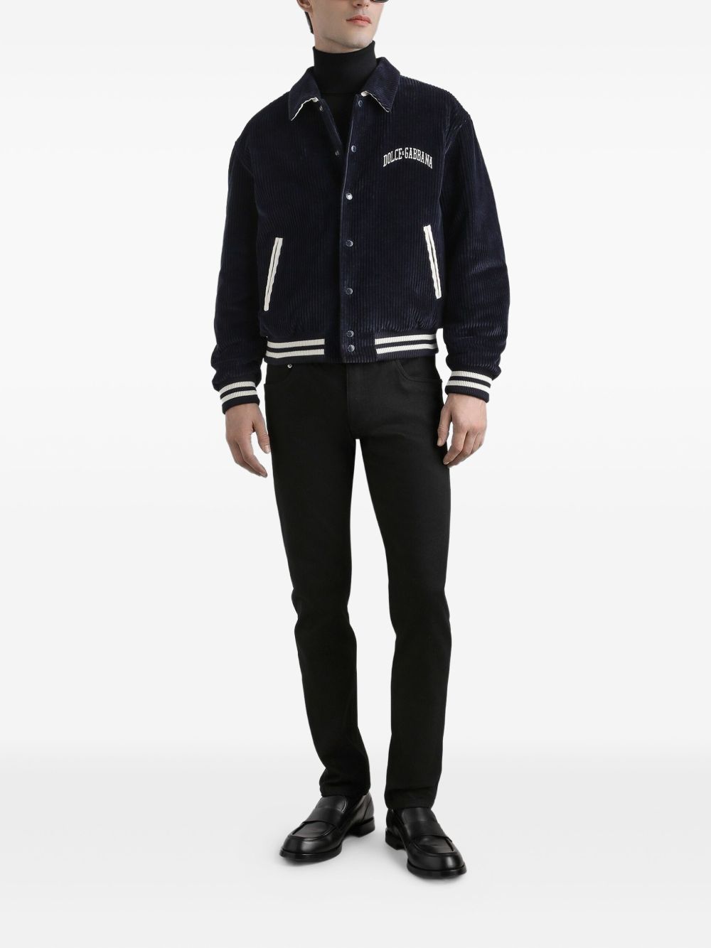Dolce & Gabbana five pockets logo plaque Denim cotton jeans Dolce & Gabbana