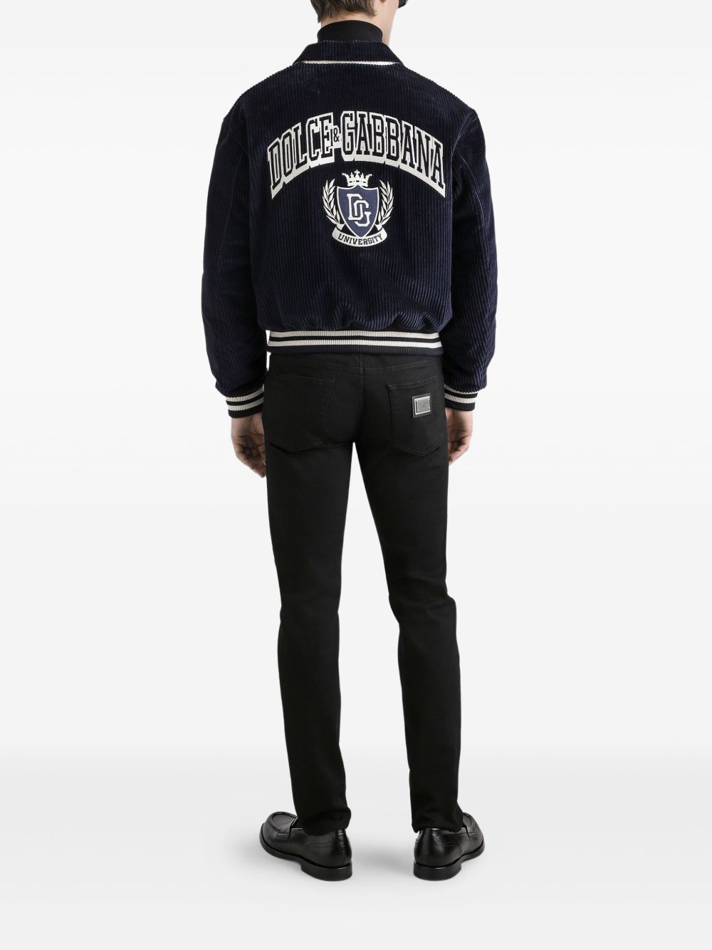 Dolce & Gabbana five pockets logo plaque Denim cotton jeans Dolce & Gabbana