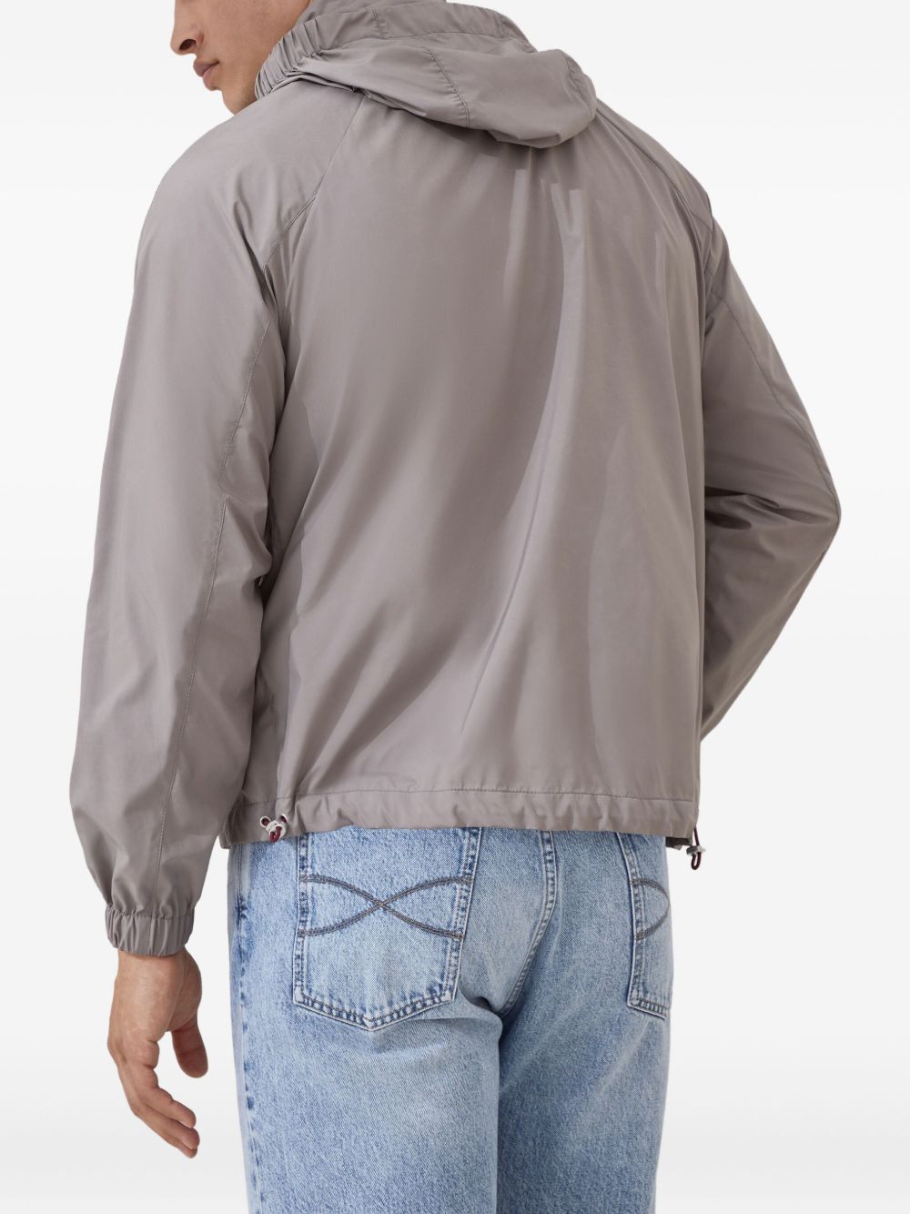 Brunello Cucinelli Unlined outerwear in lightweight techno fabric with hood Brunello Cucinelli