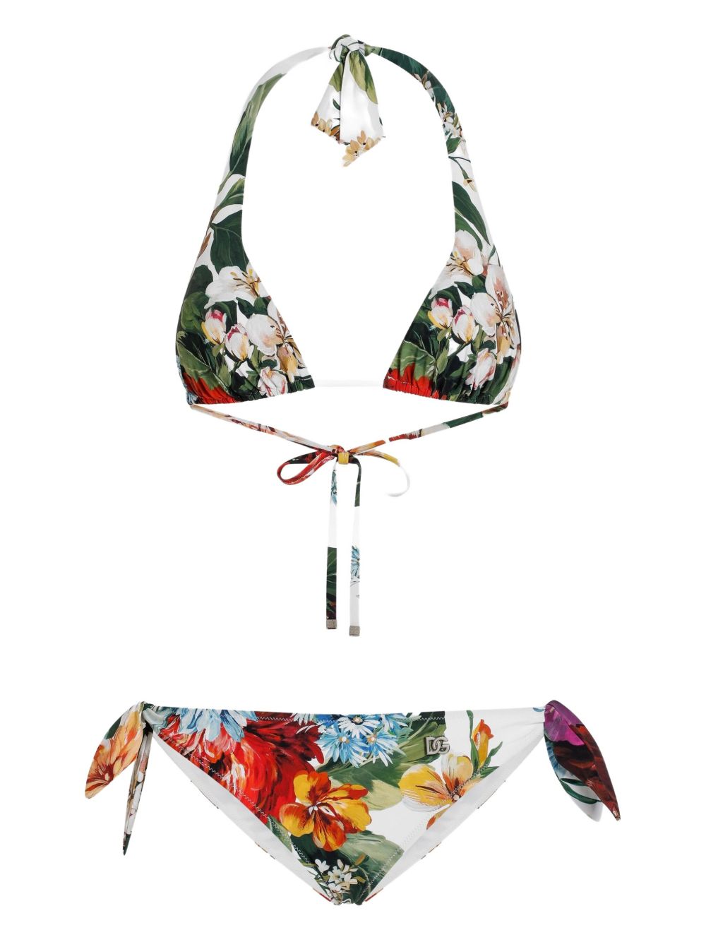 Dolce & Gabbana Flower print bikini set Dolce & Gabbana