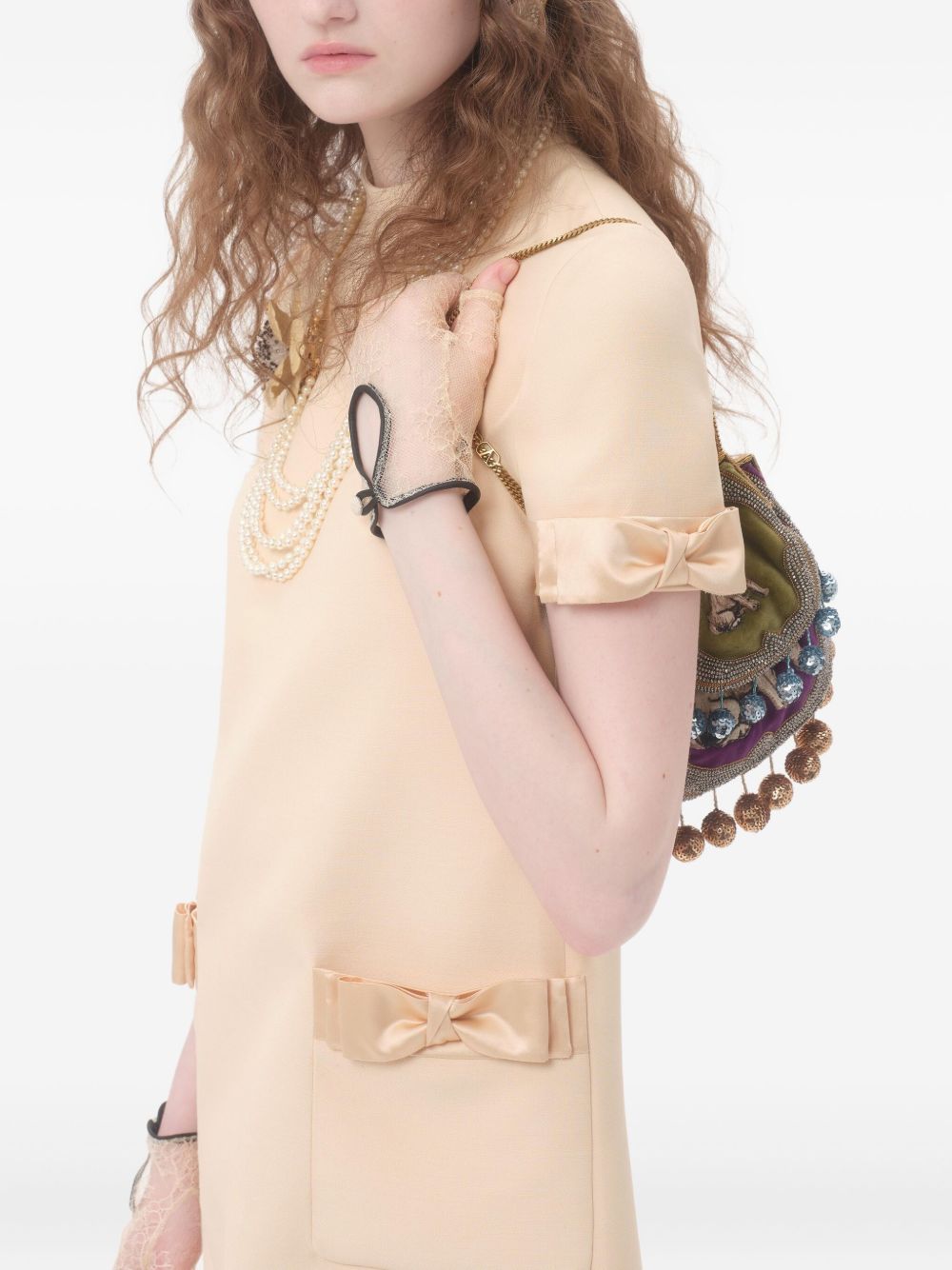 Valentino Short Crepe Couture Dress Valentino