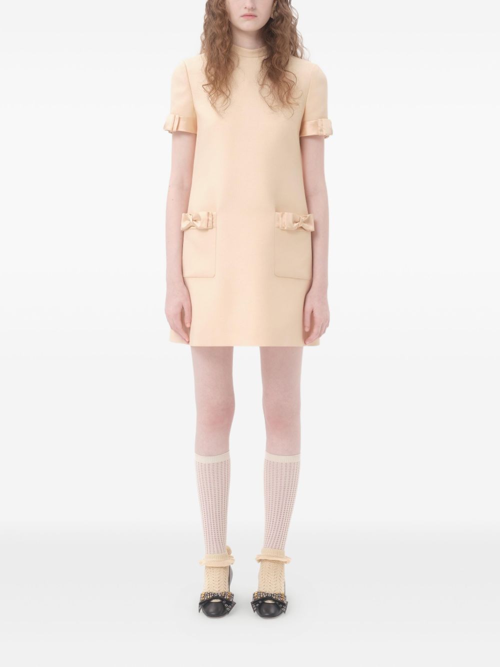 Valentino Short Crepe Couture Dress Valentino