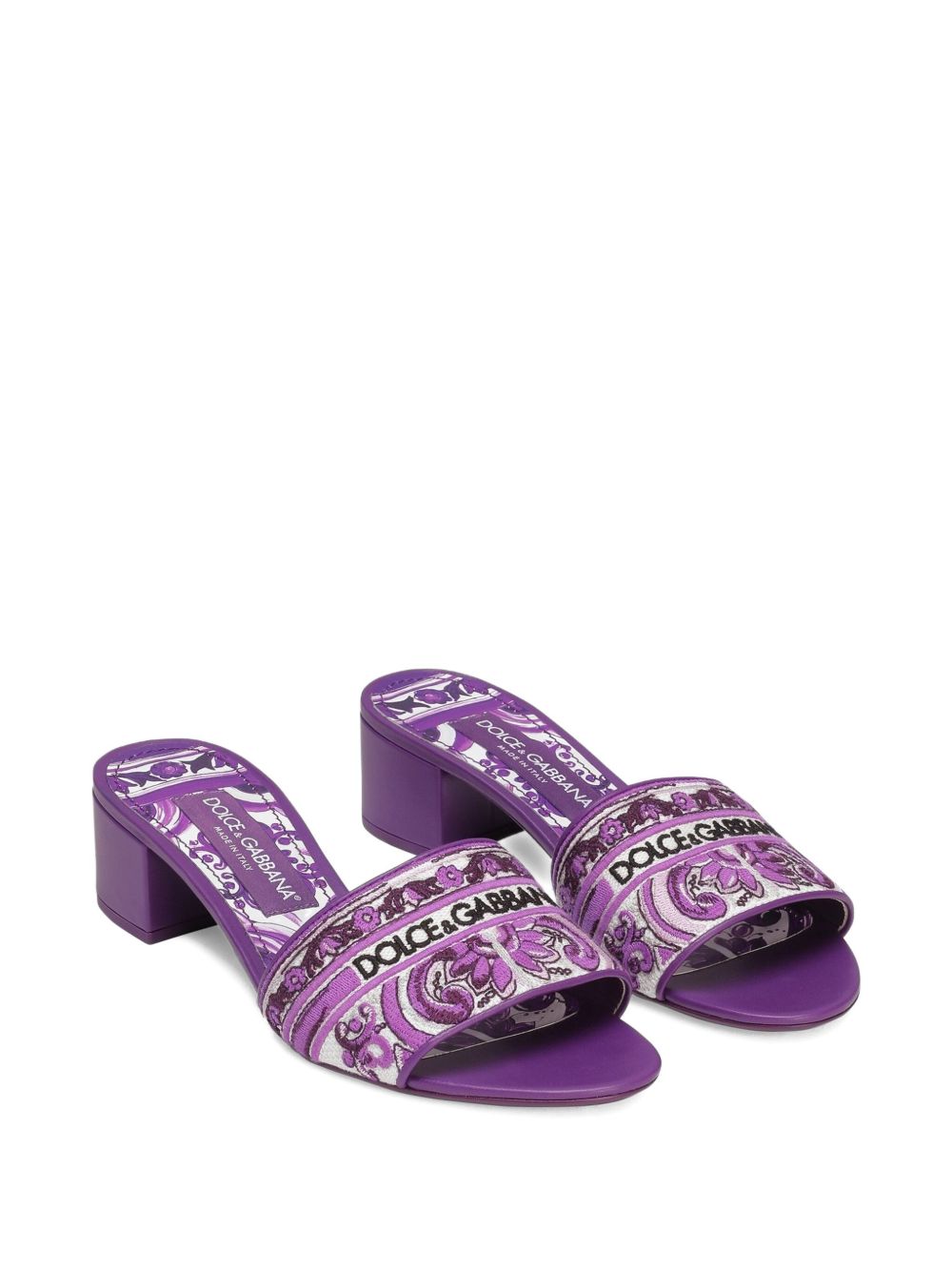 Dolce & Gabbana Sandals Purple Dolce & Gabbana