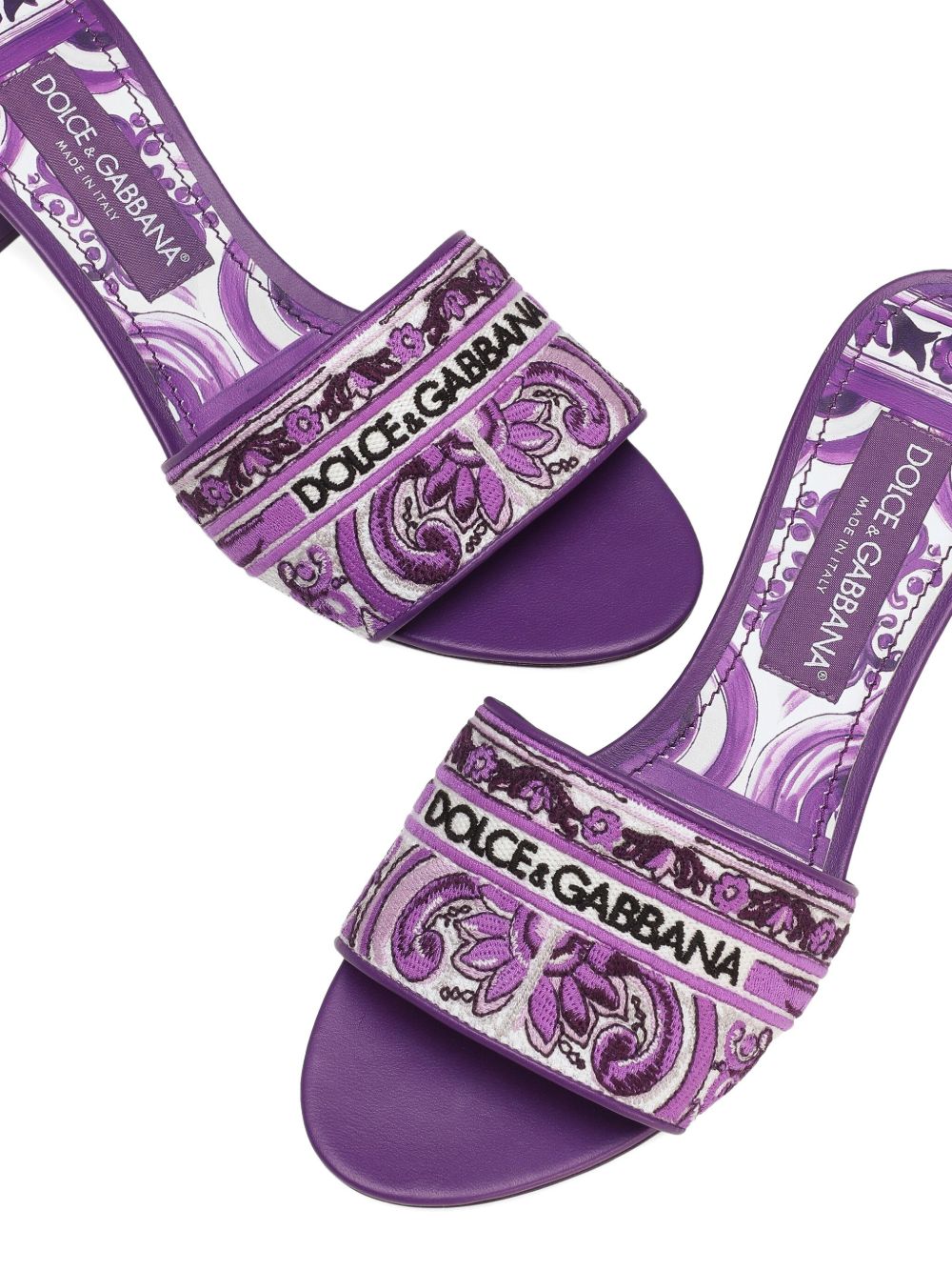 Dolce & Gabbana Sandals Purple Dolce & Gabbana