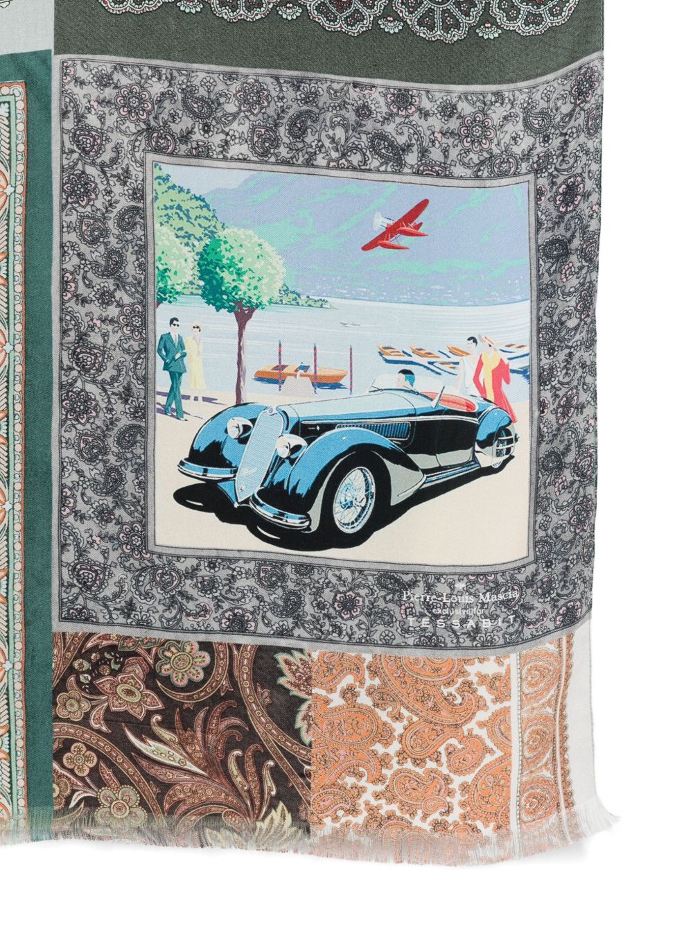 Pierre Louis Mascia silk printed scarf Pierre Louis Mascia