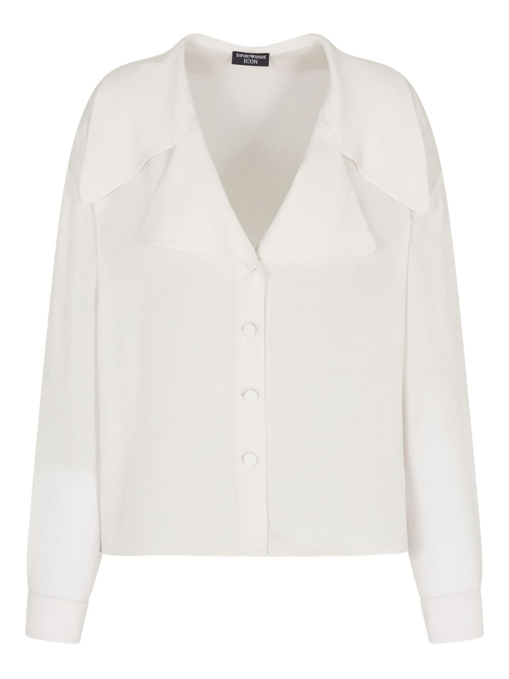 Emporio Armani Icon double silk georgette shirt Emporio Armani