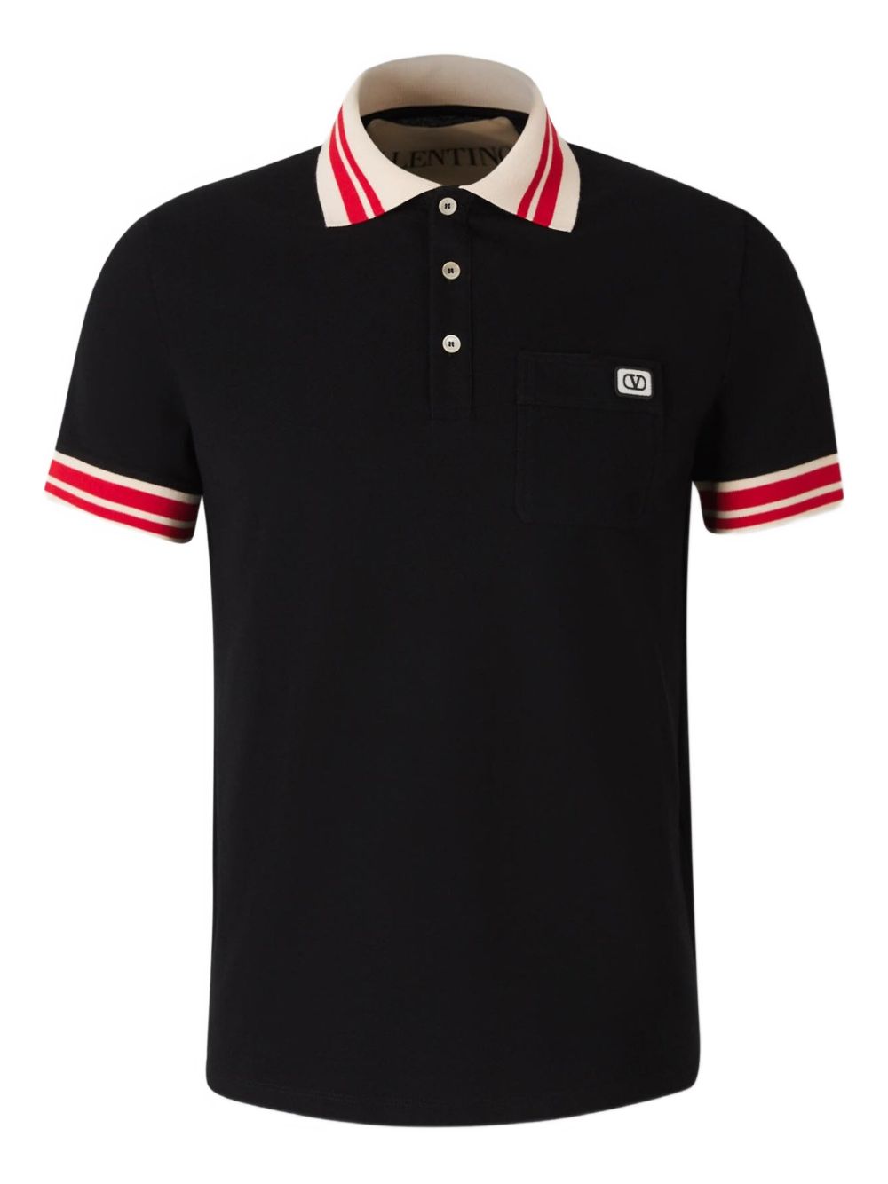 Valentino Logo-patch polo shirt Valentino