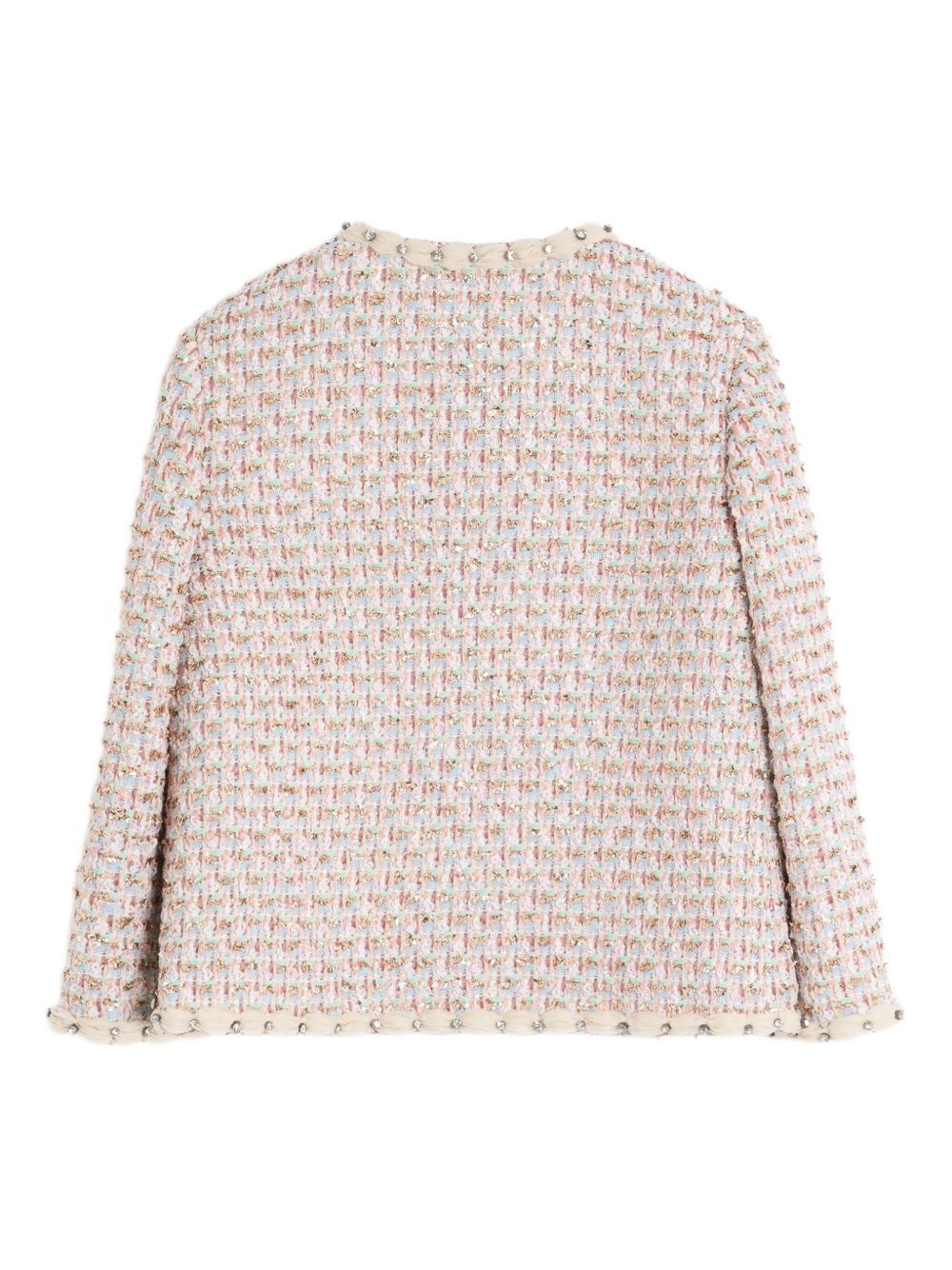 Valentino Embroidered Ribbon Tweed Jacket Valentino