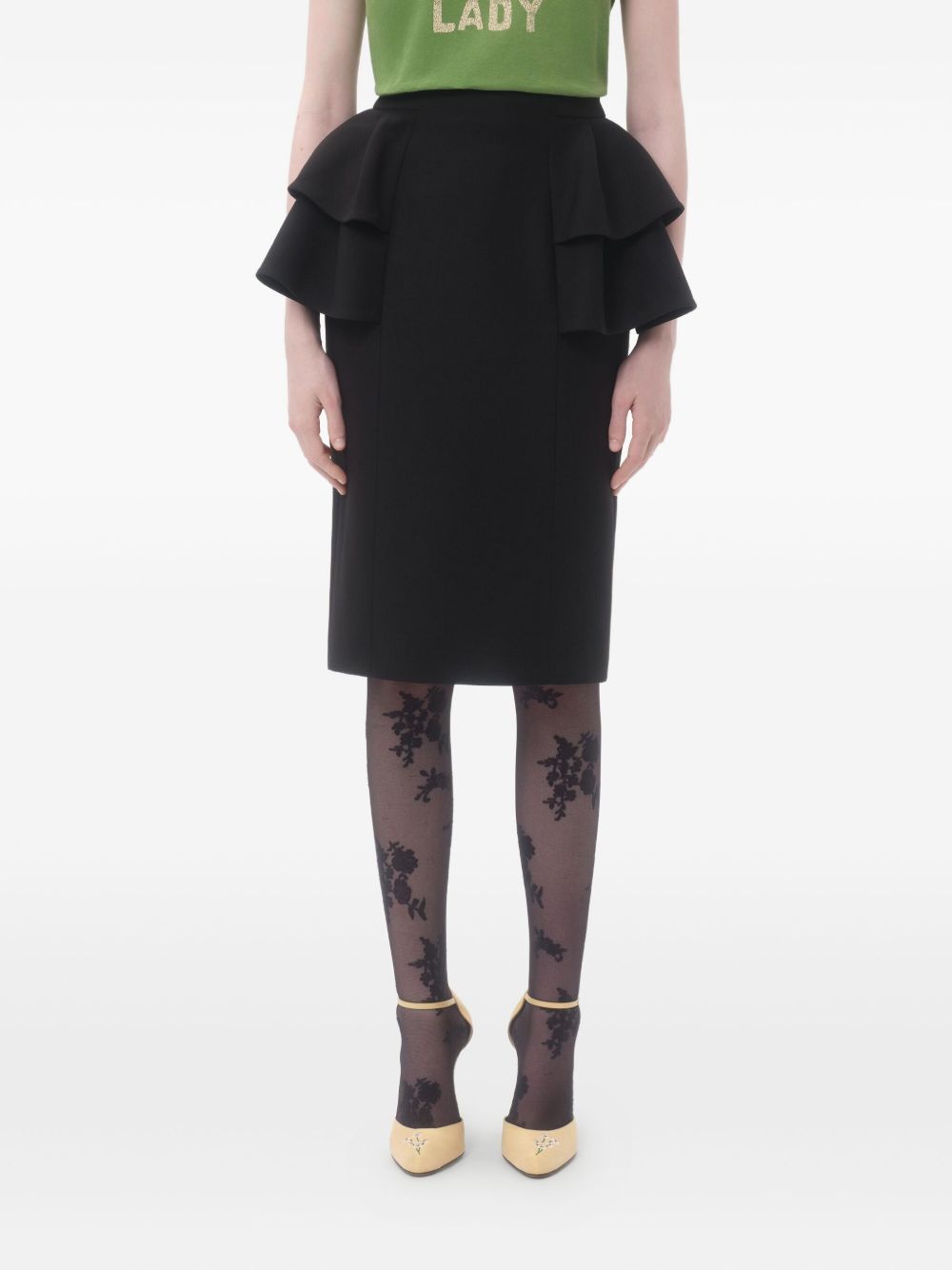 Valentino Crepe Couture midi skirt Valentino