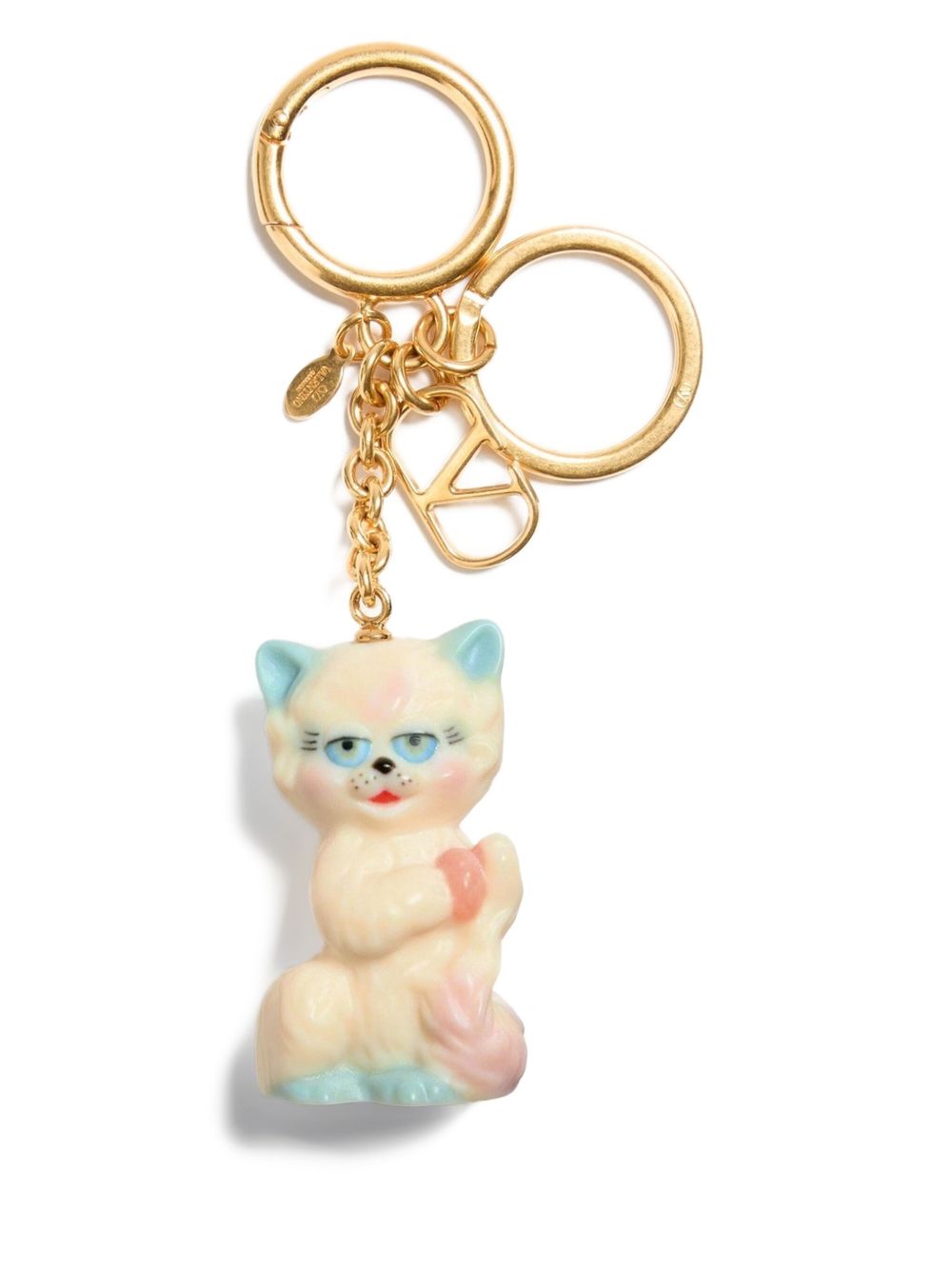 Valentino Garavani Le Chat De La Maison Nylon Bag Charm with Keychain Valentino Garavani