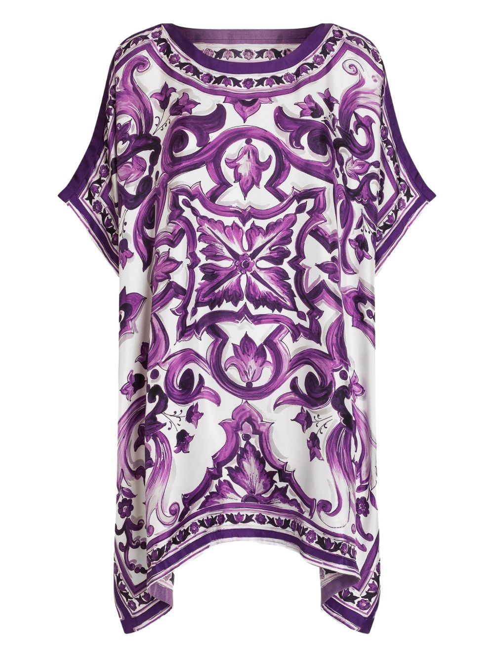 Dolce & Gabbana Majolica print twill kaftan Dolce & Gabbana