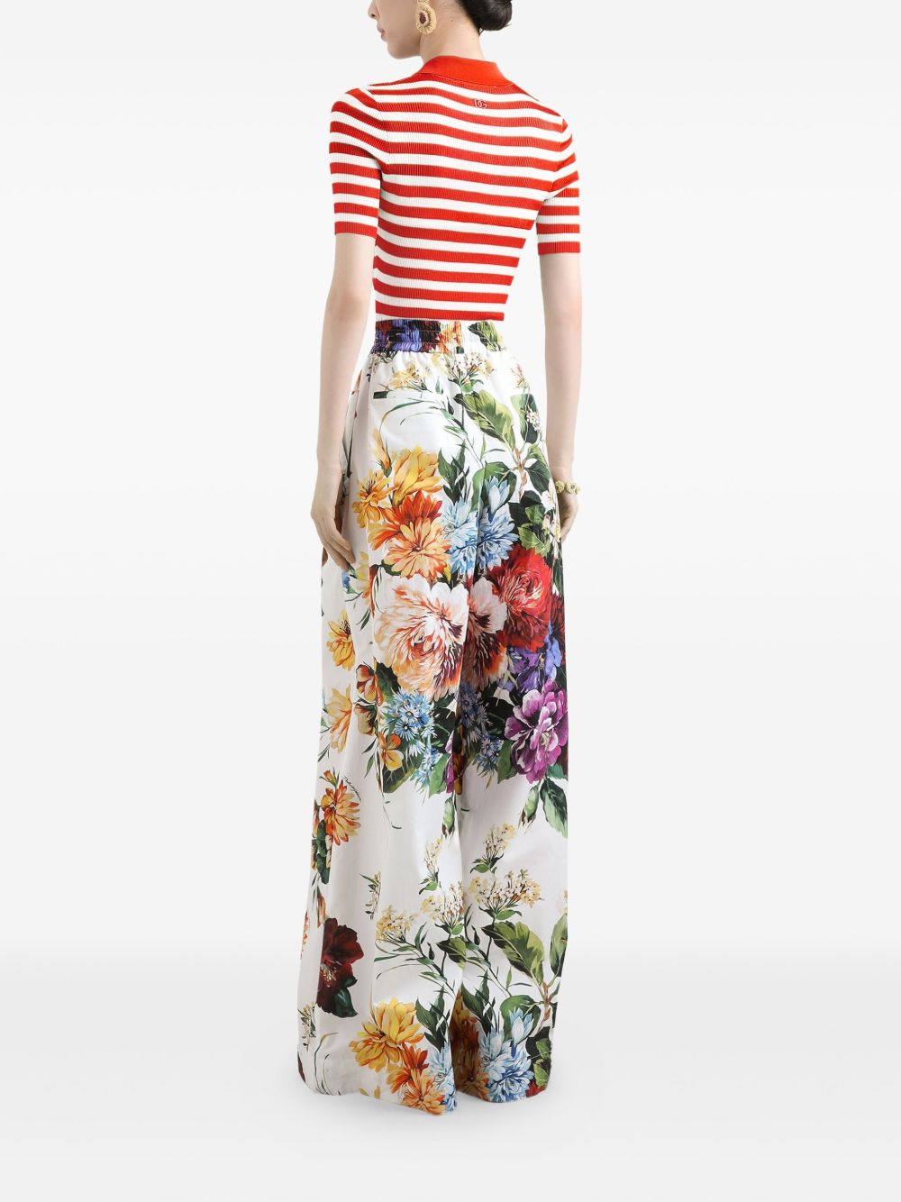 Dolce & Gabbana Striped Polo Top Dolce & Gabbana