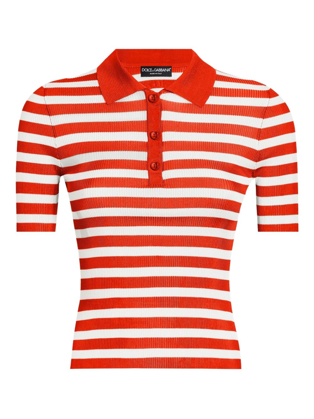 Dolce & Gabbana Striped Polo Top Dolce & Gabbana