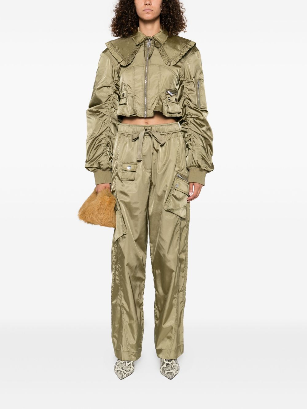 GANNI Coats Green Ganni