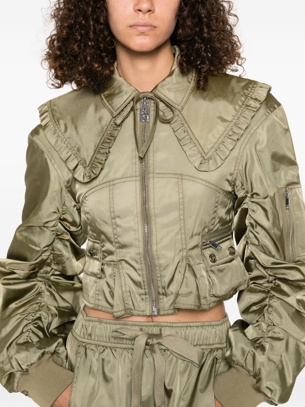 GANNI Coats Green Ganni