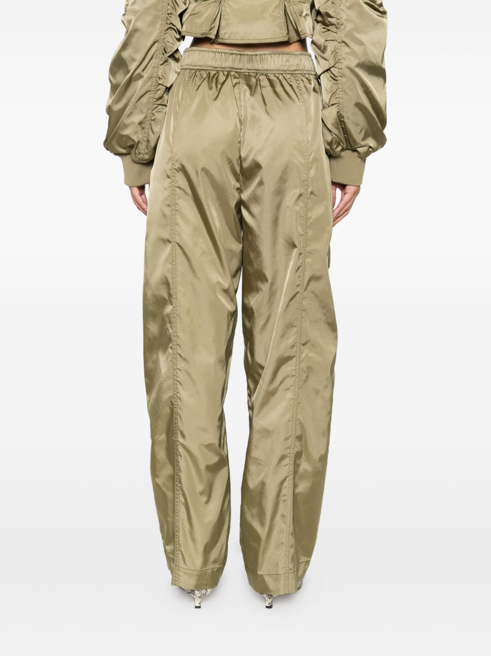 GANNI Trousers Green Ganni