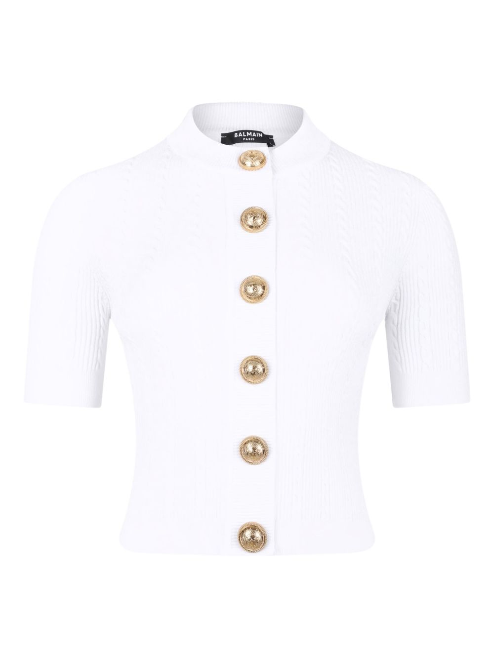 Balmain Ribbed buttoned top Balmain