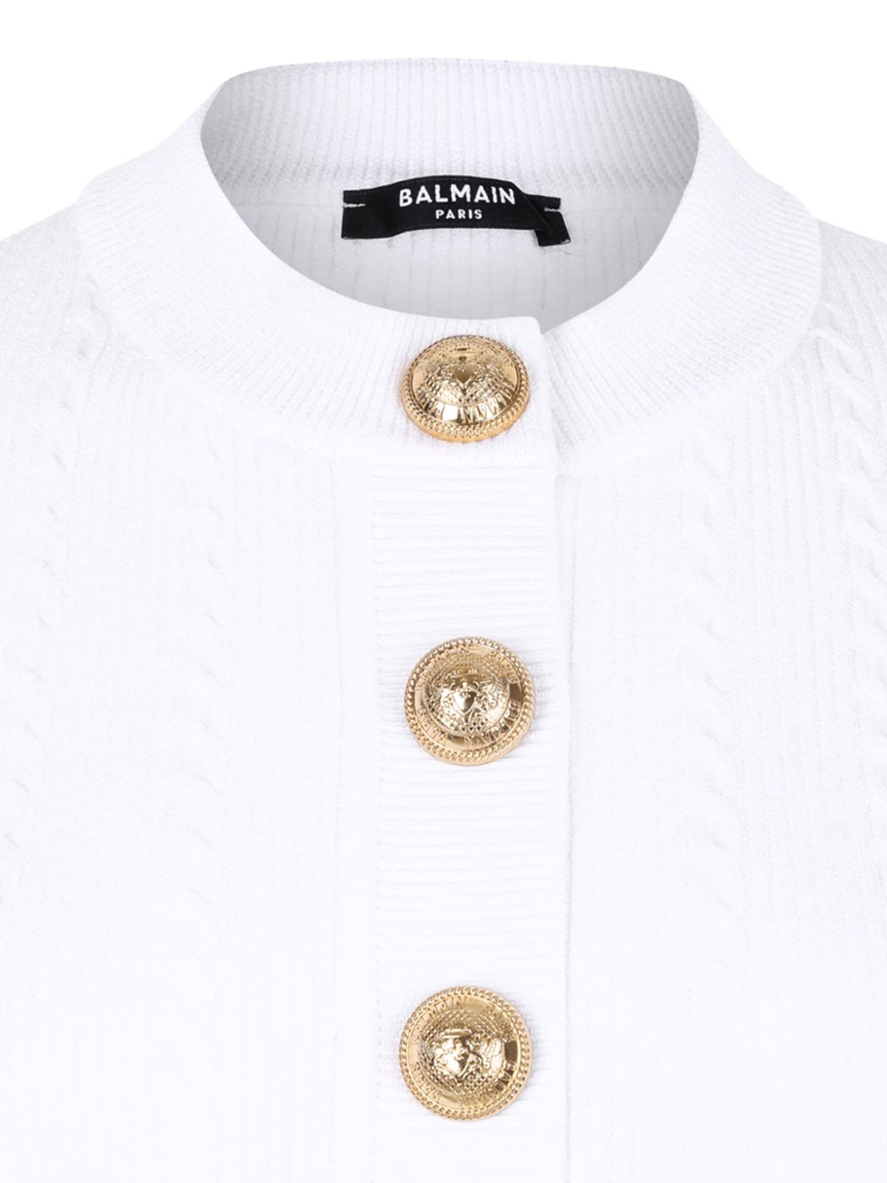Balmain Ribbed buttoned top Balmain