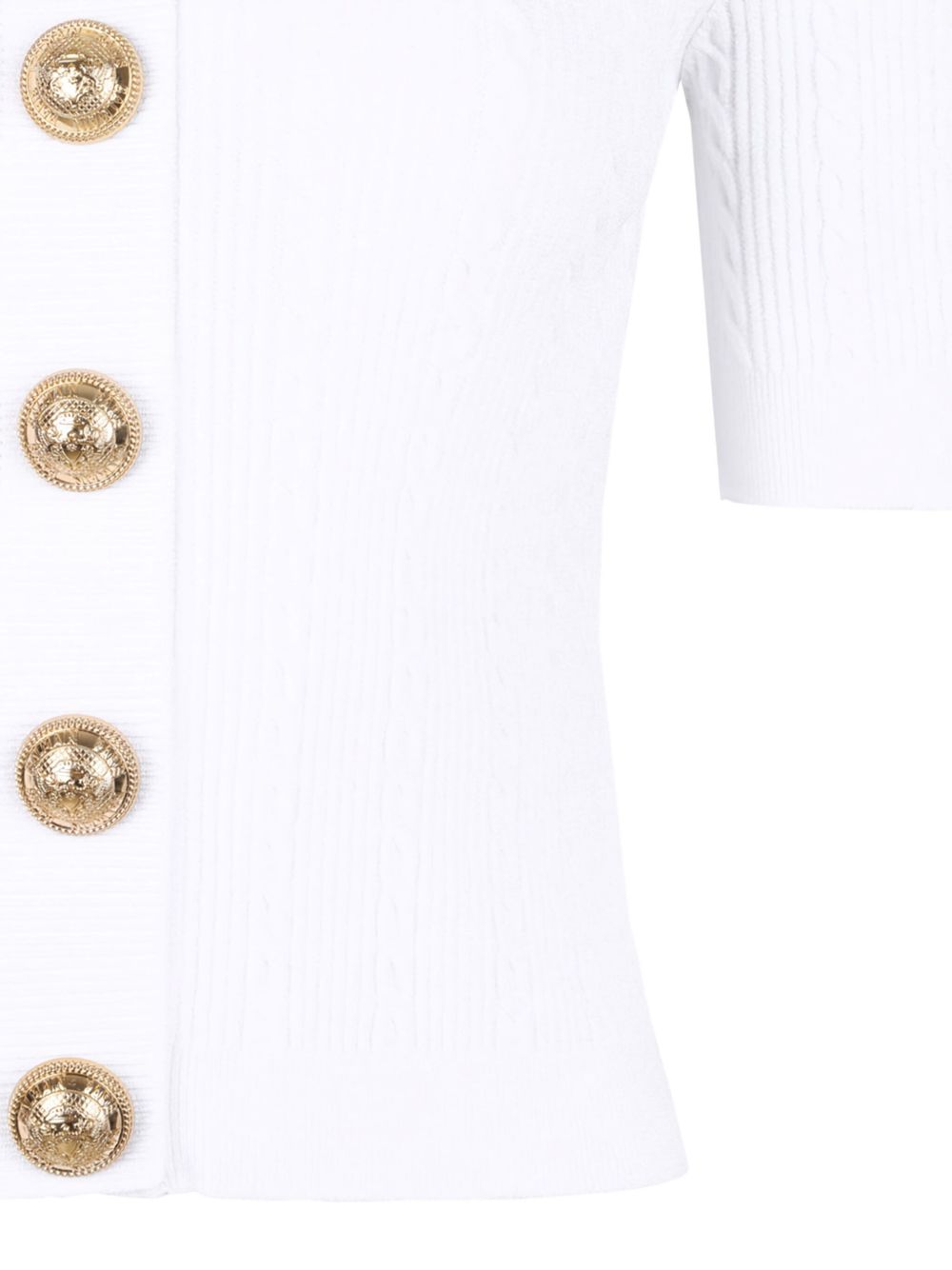 Balmain Ribbed buttoned top Balmain