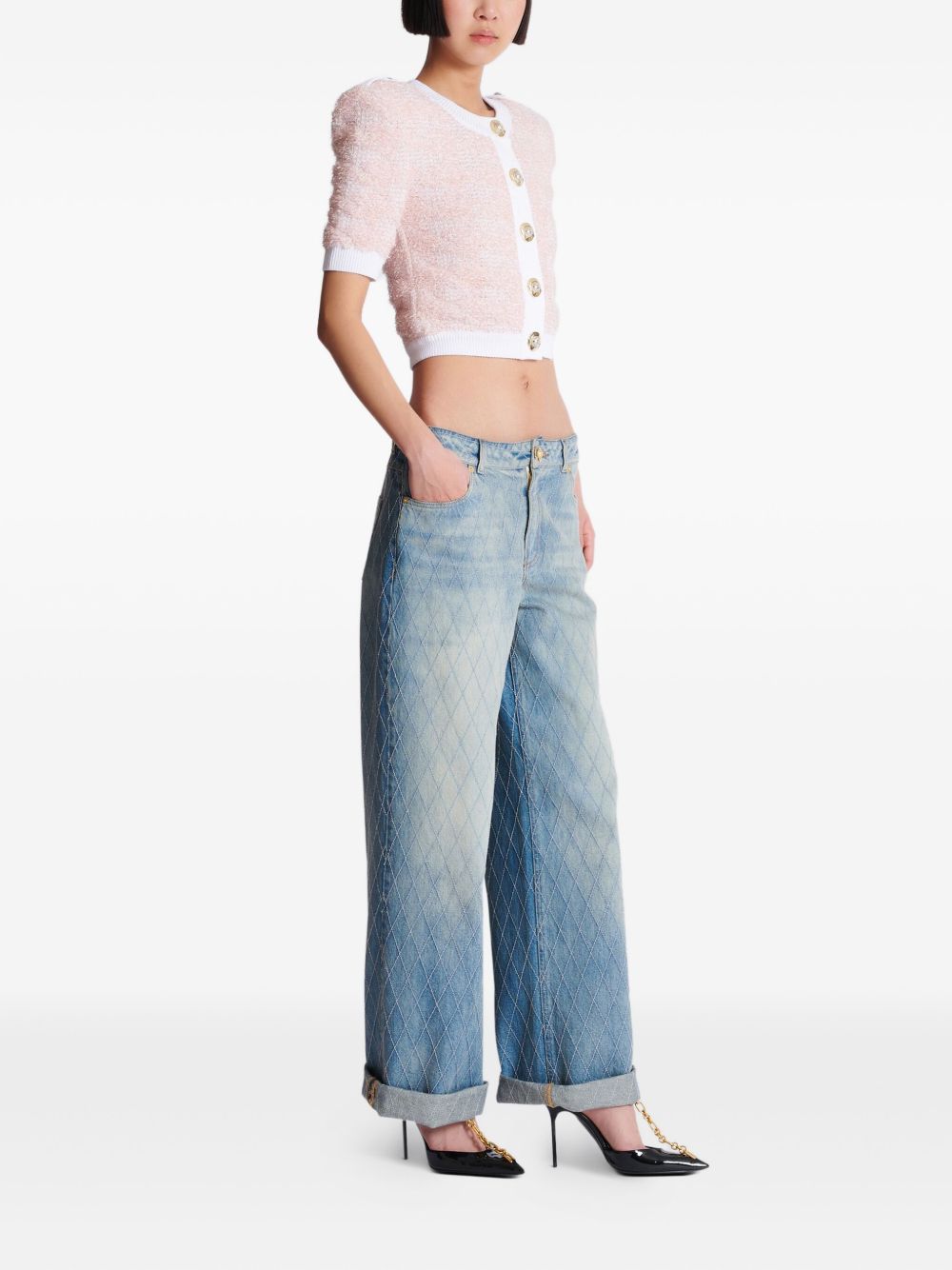 Balmain Cropped cardigan Balmain