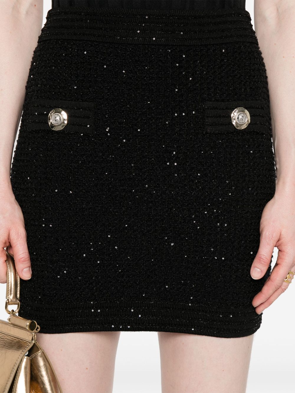 Balmain Tweed Mini Skirt Balmain