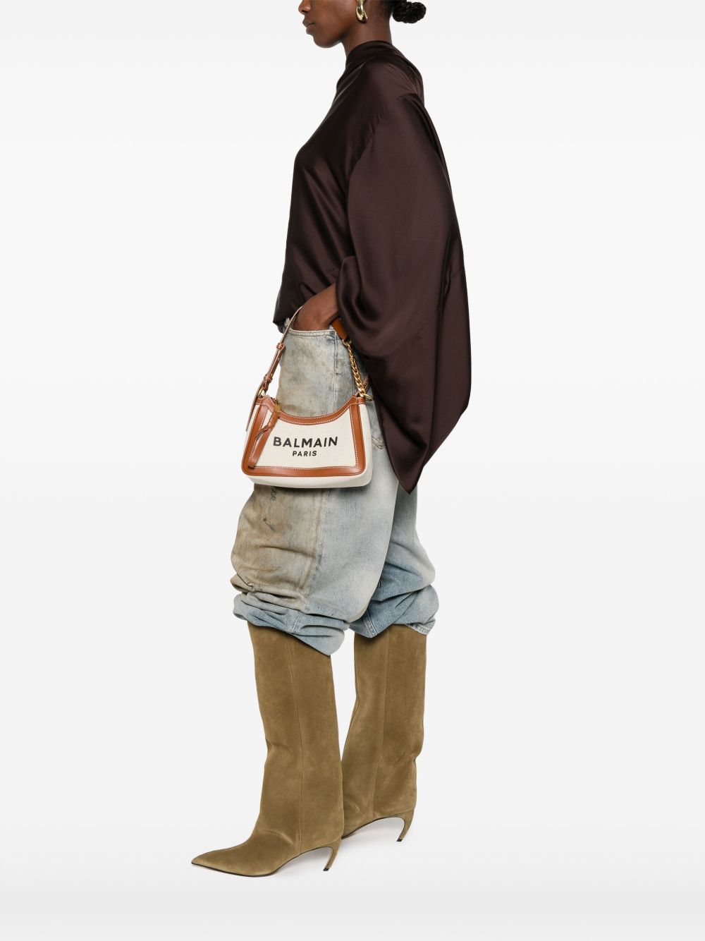 Balmain B-Army canvas shoulder bag Balmain