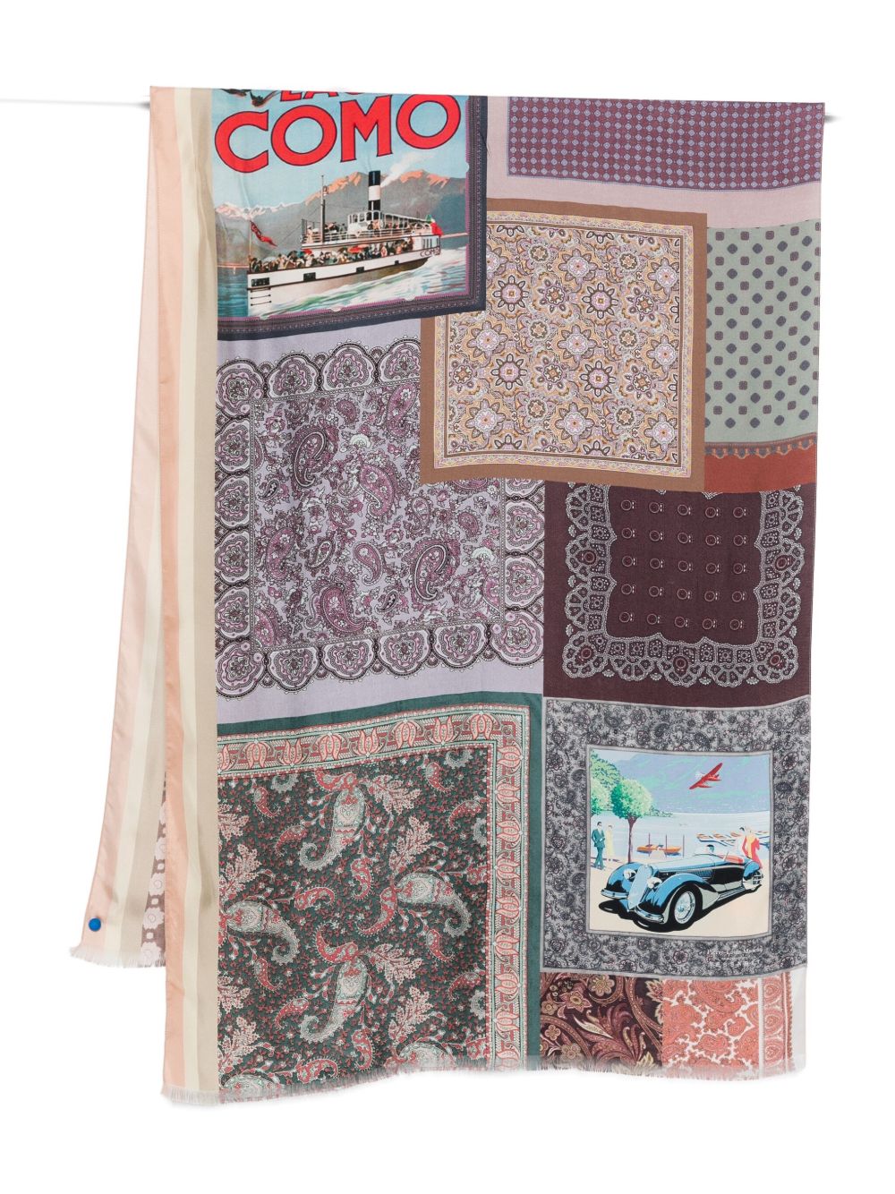 Pierre Louis Mascia Lago di Como silk printed scarf Pierre Louis Mascia