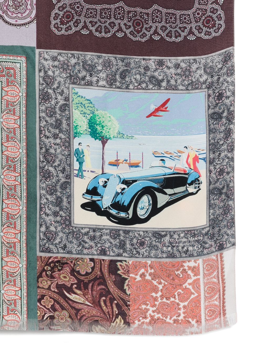 Pierre Louis Mascia Lago di Como silk printed scarf Pierre Louis Mascia
