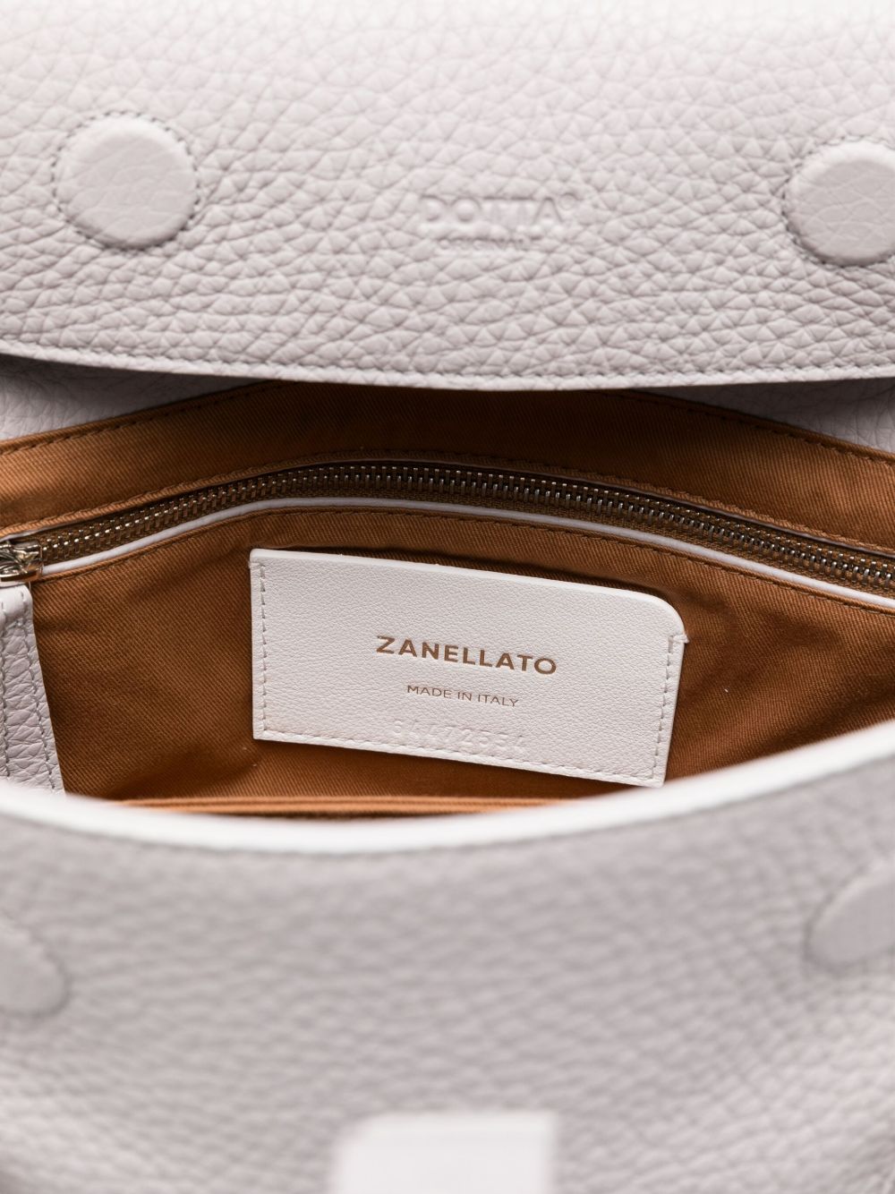 Zanellato Dotta small bag in hammered leather Zanellato